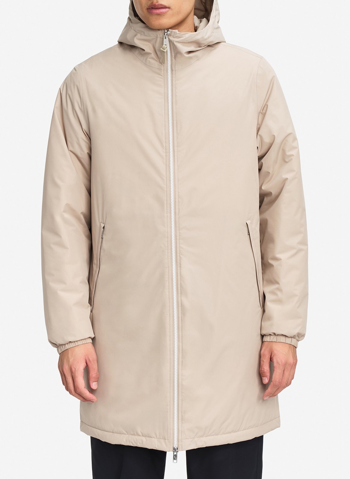 Parka droite col montant AIGLE Beige