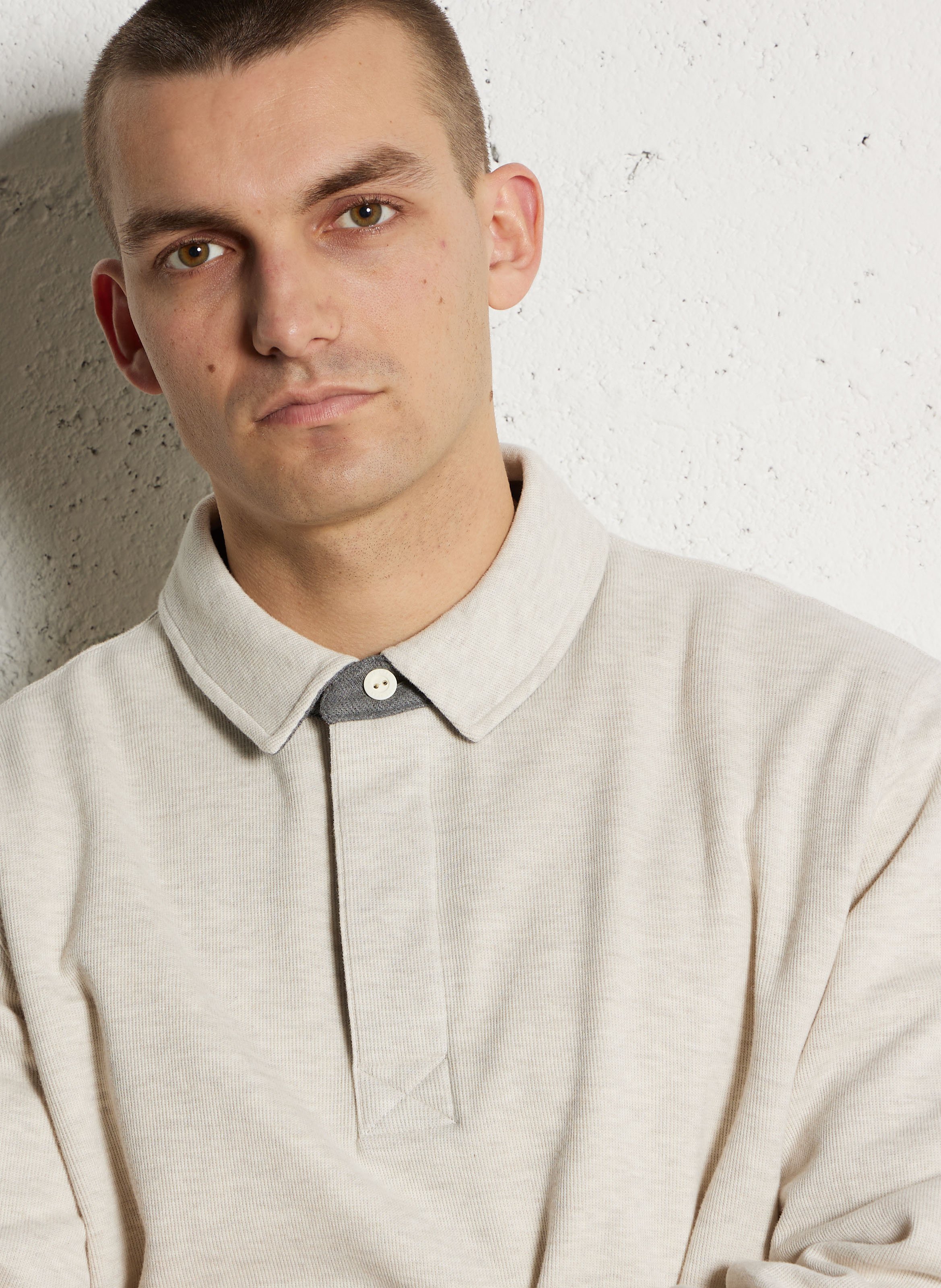 Rechte katoenen polo GANT Beige