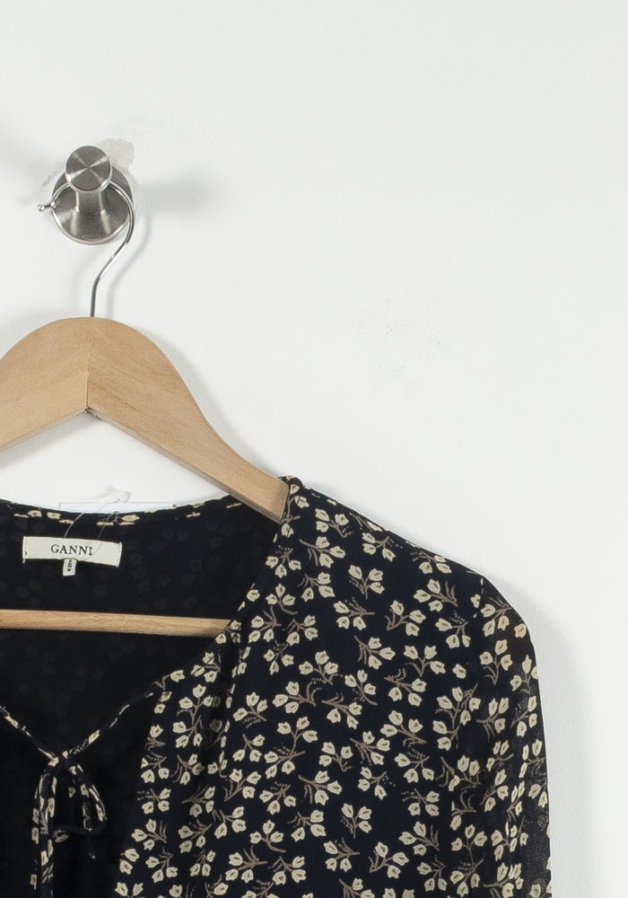 Blouse GANNI - Seconde Main Blue