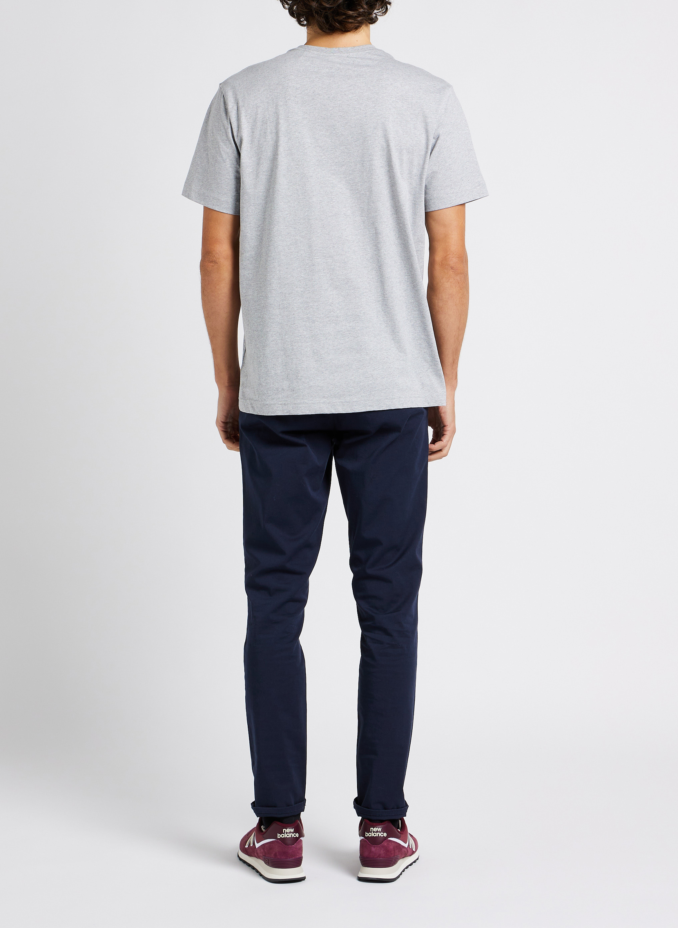 Slim-fit organic cotton-blend pants GANT Blue