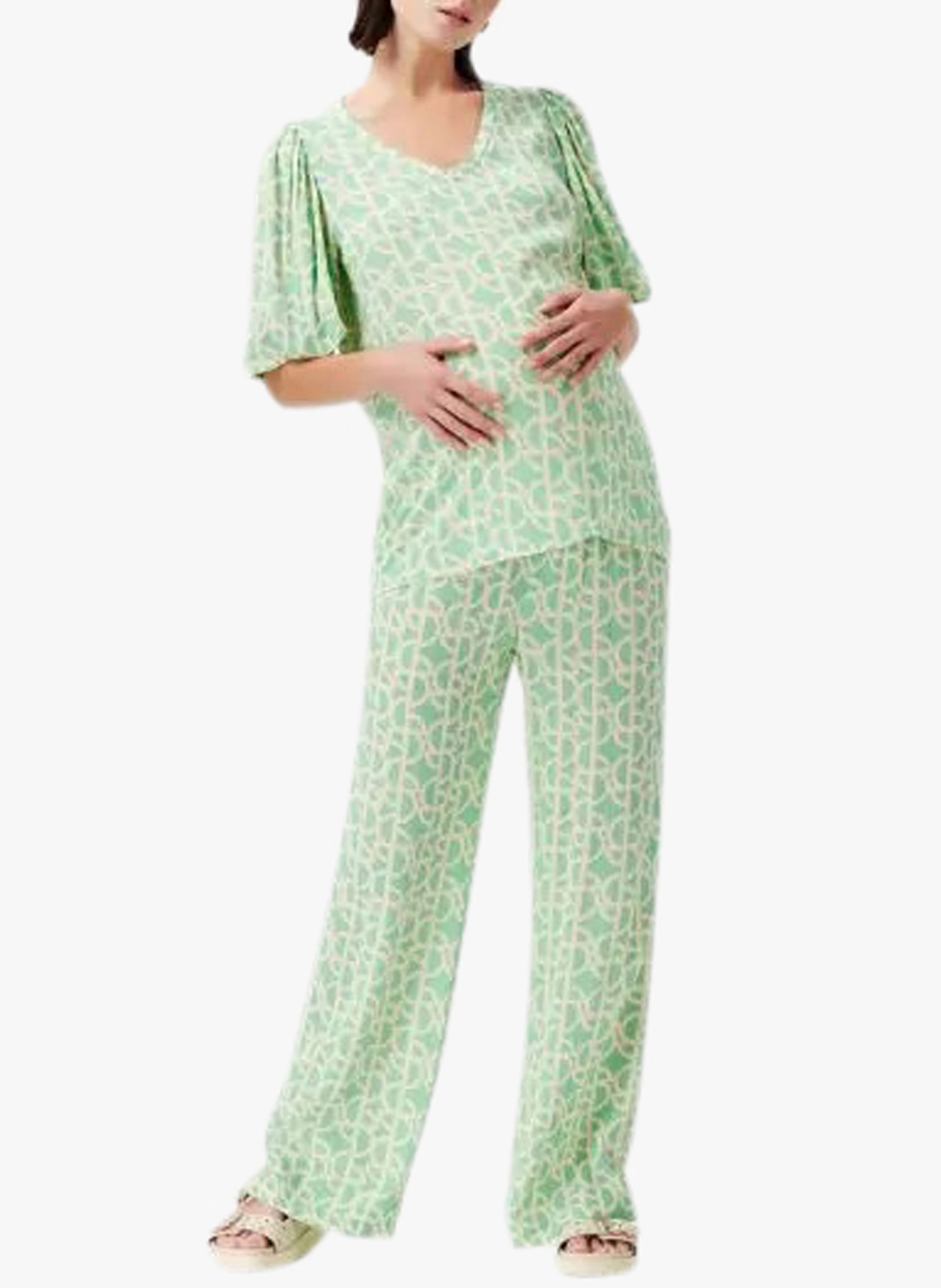 Pantalon fluide imprimé  SUPERMOM Vert