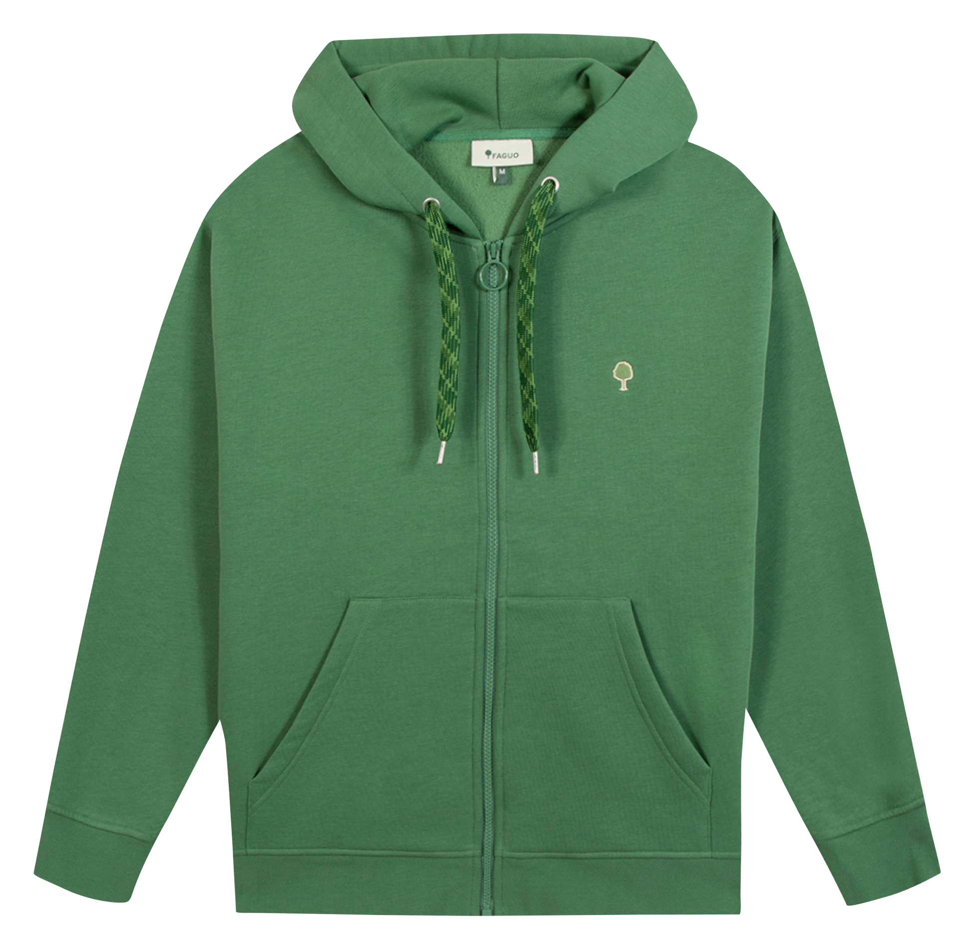 Gerade geschnittenes Rundhals-Sweatshirt aus Baumwoll-Mix FAGUO Blau