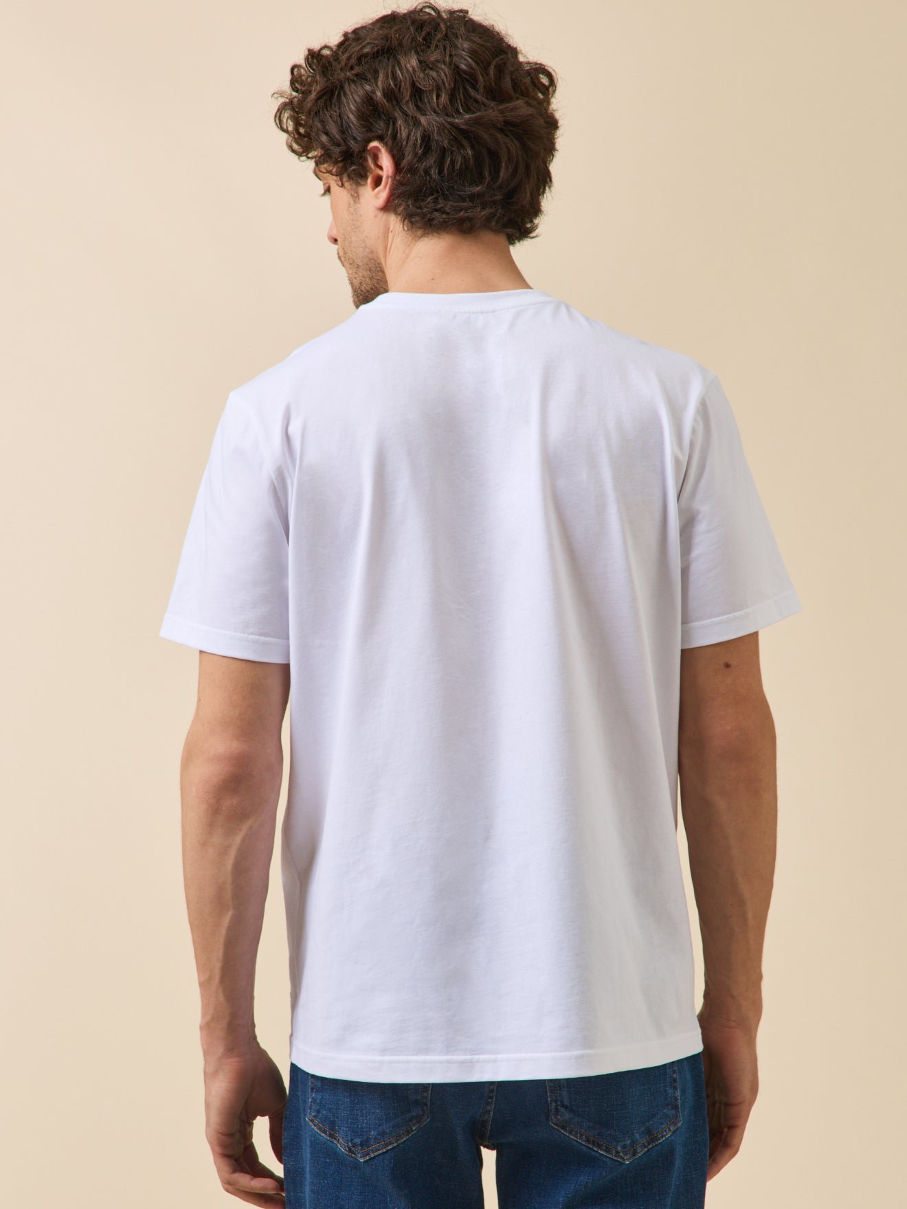 Solid color organic cotton t-shirt CYRILLUS White