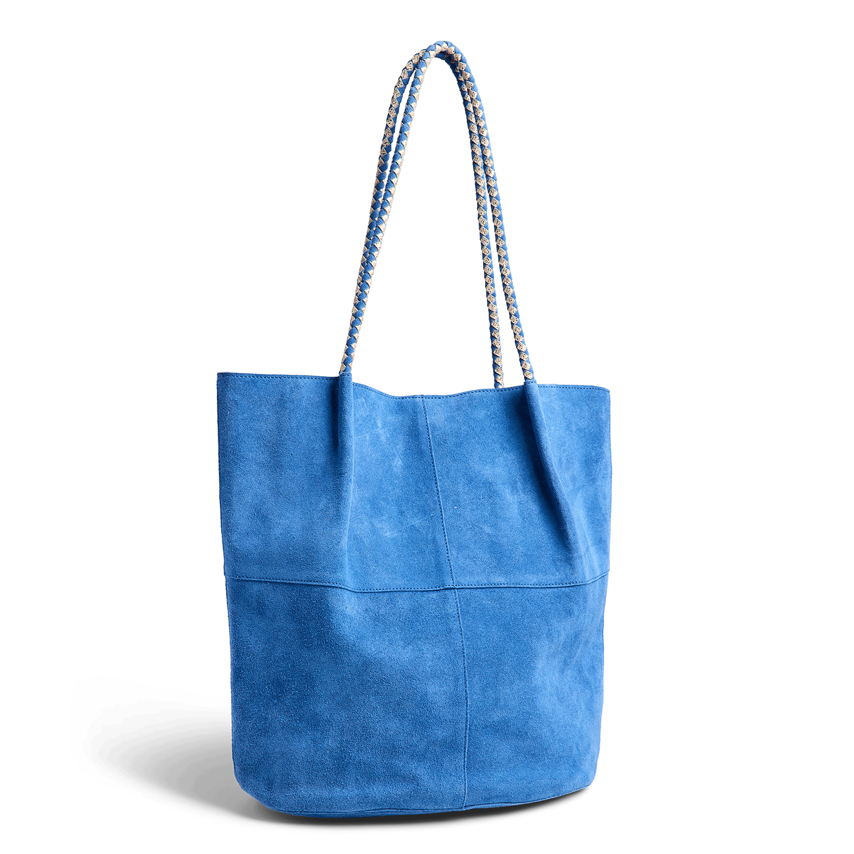 Suède shopper PIECES Blauw