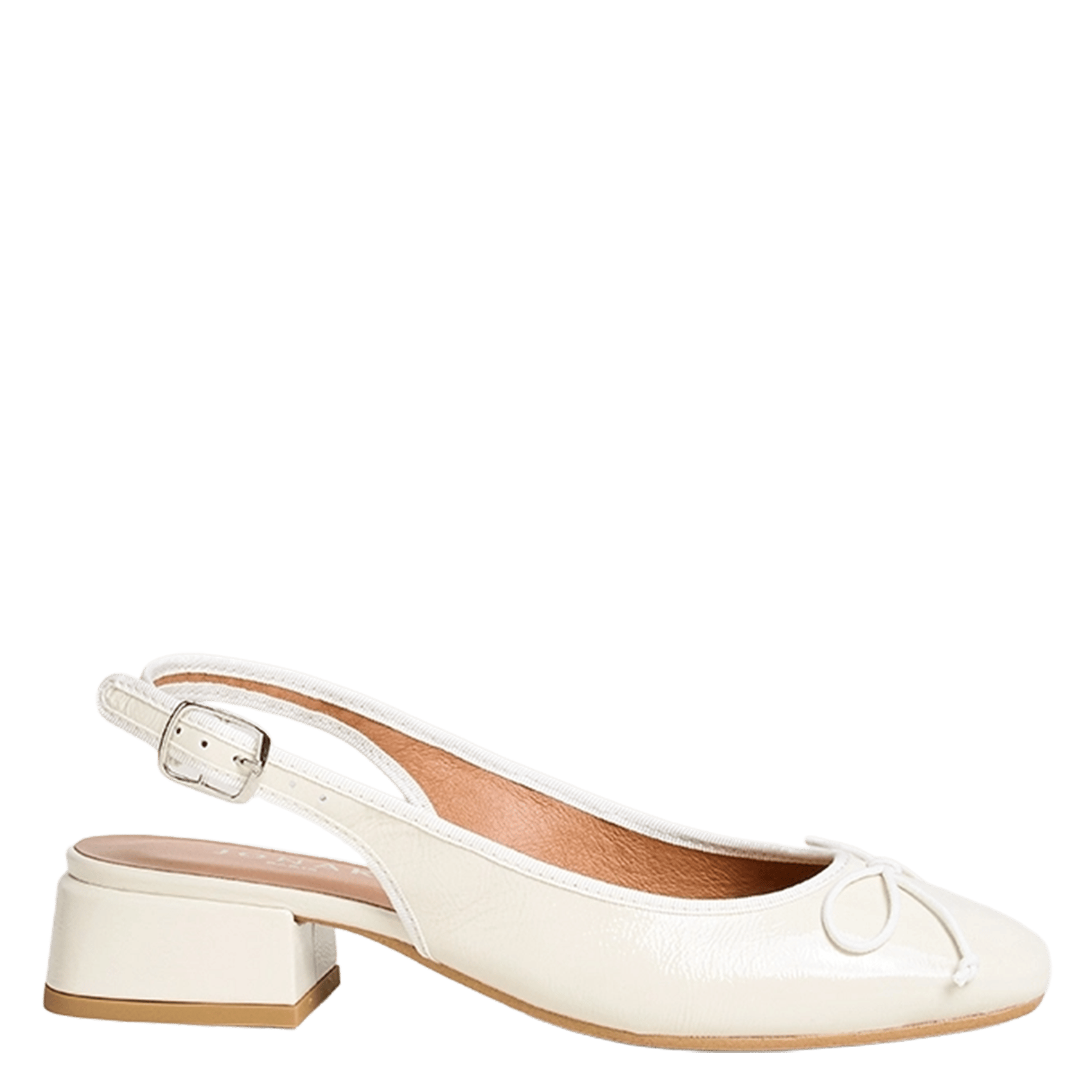 Ballerines slingbacks en cuir vernis JONAK