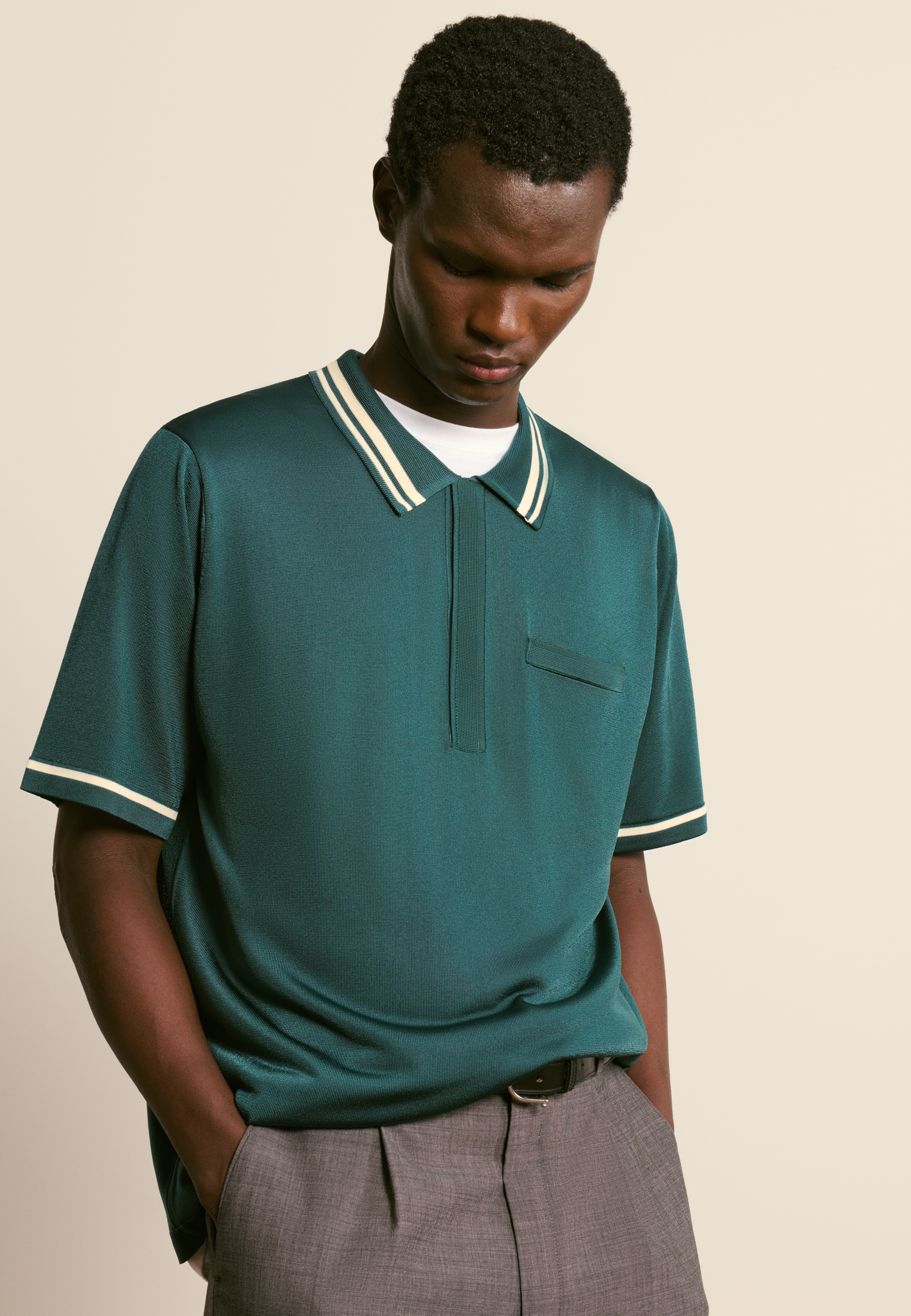 Light thread polo MAISON MONTAGUT