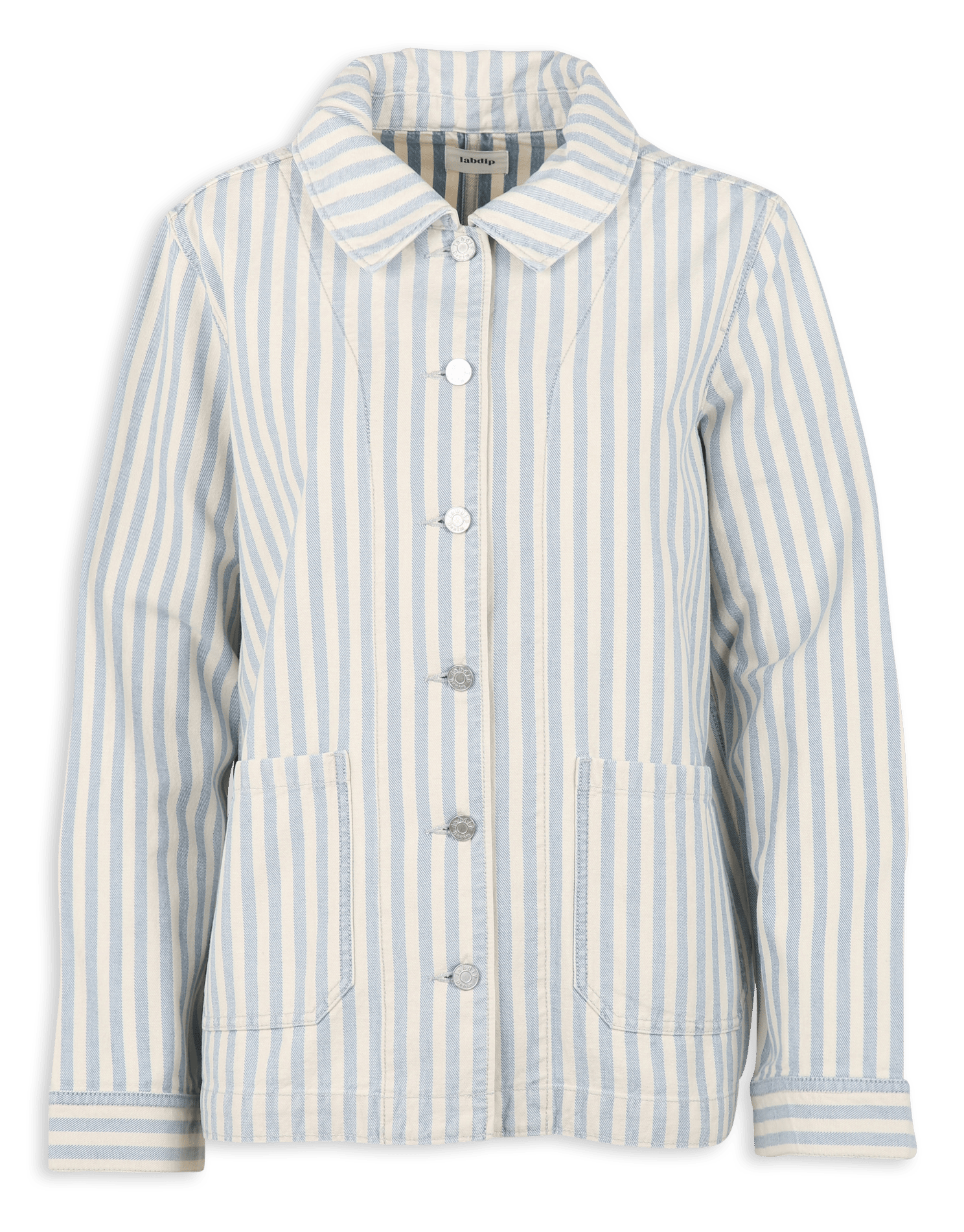 Veste col classique en coton LAB DIP Bleu