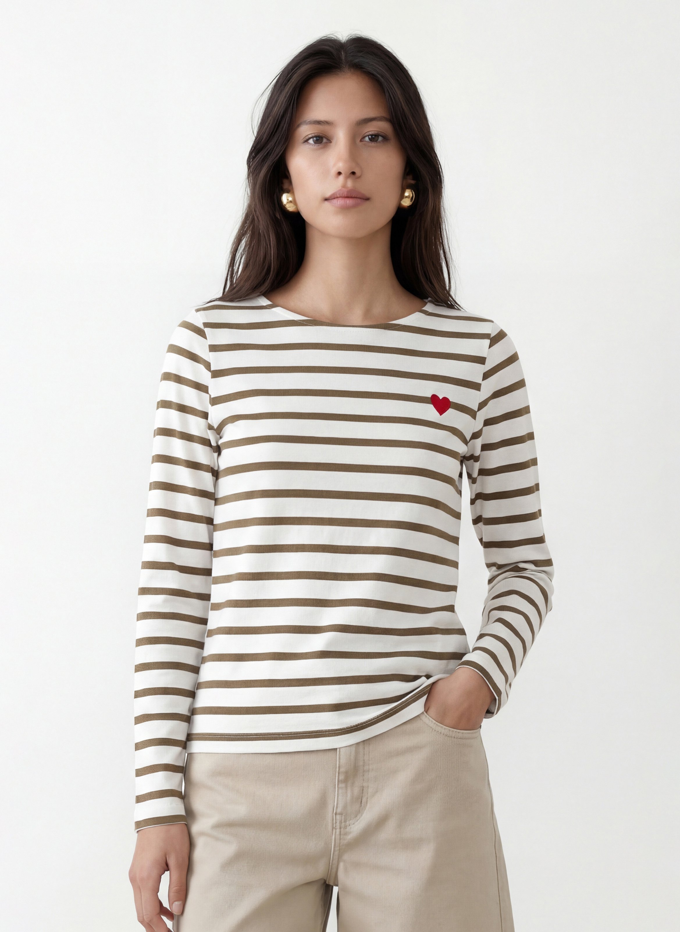 Tee-shirt ajusté en coton KOOKAI Blanc