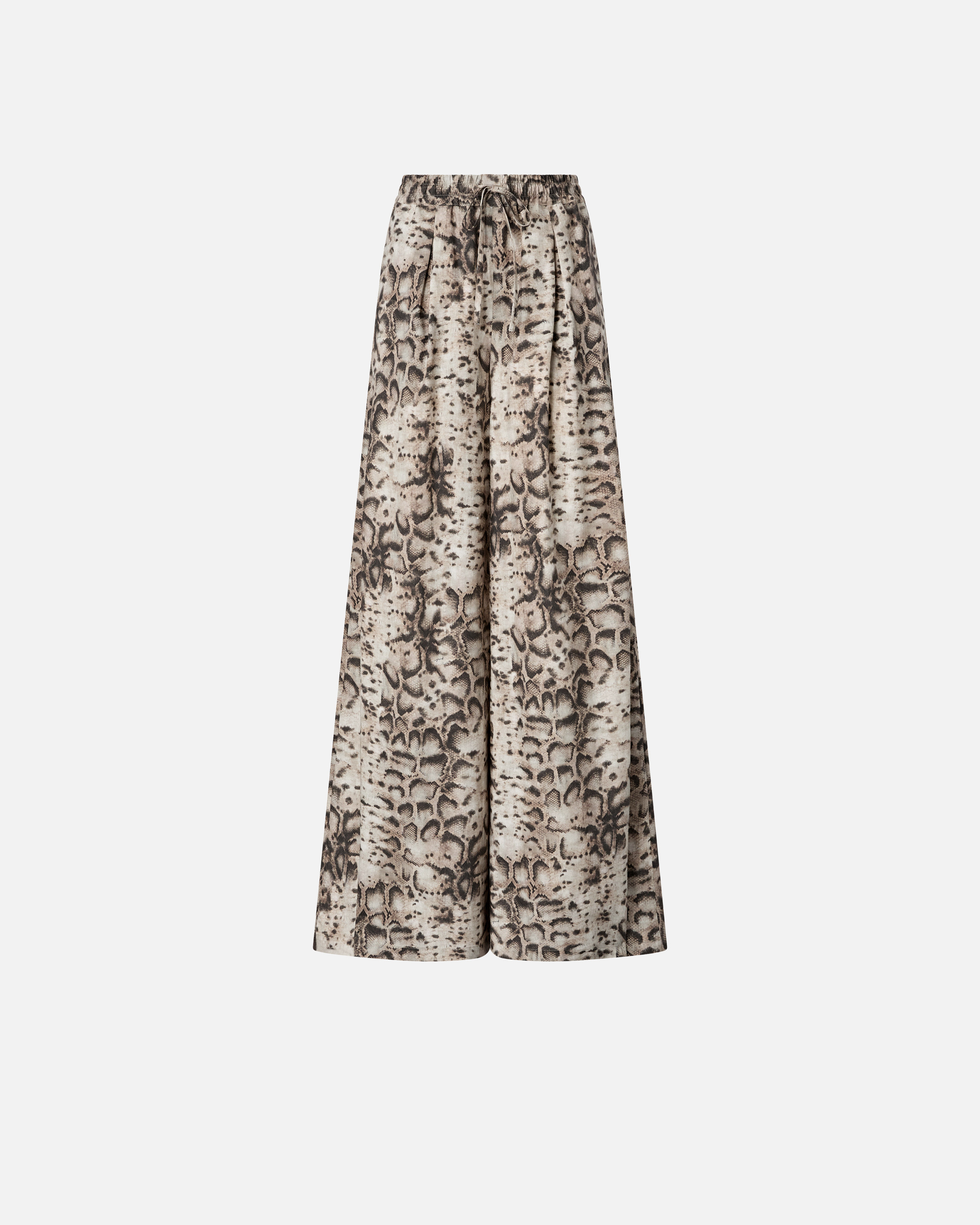 Wide-leg pants with snake print PINKO Multicolored