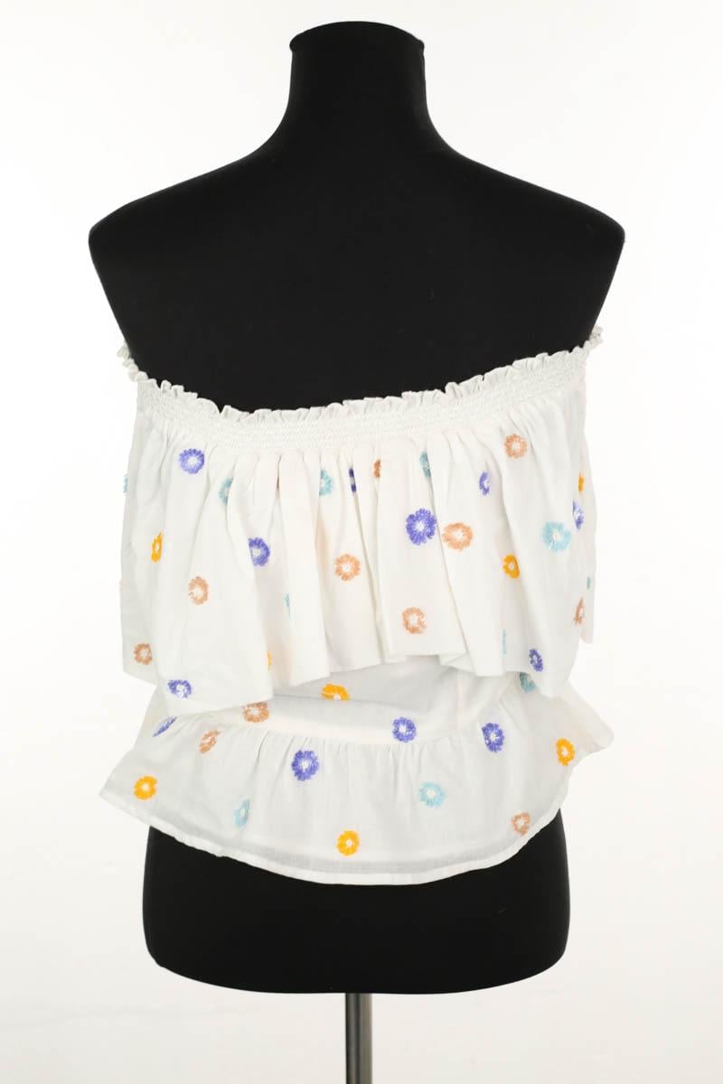 Azawood sleeveless top ANTIK BATIK - Seconde Main White