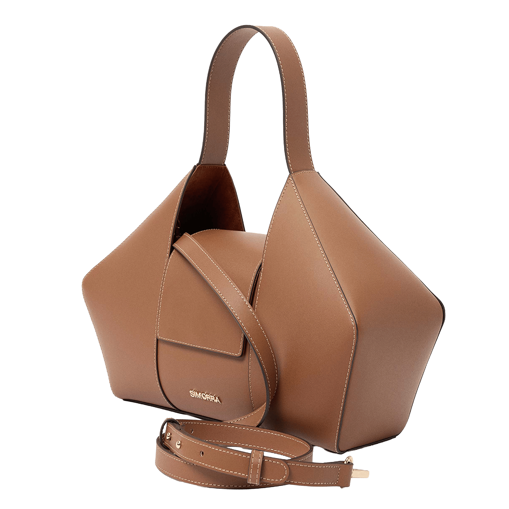 Sac cabas en cuir SIMORRA Marron
