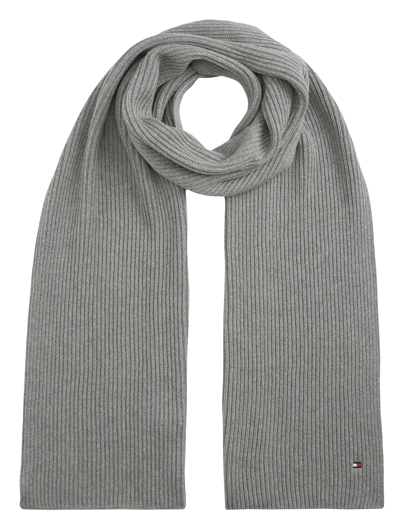 Sjaal | biokatoenblend TOMMY HILFIGER Grijs