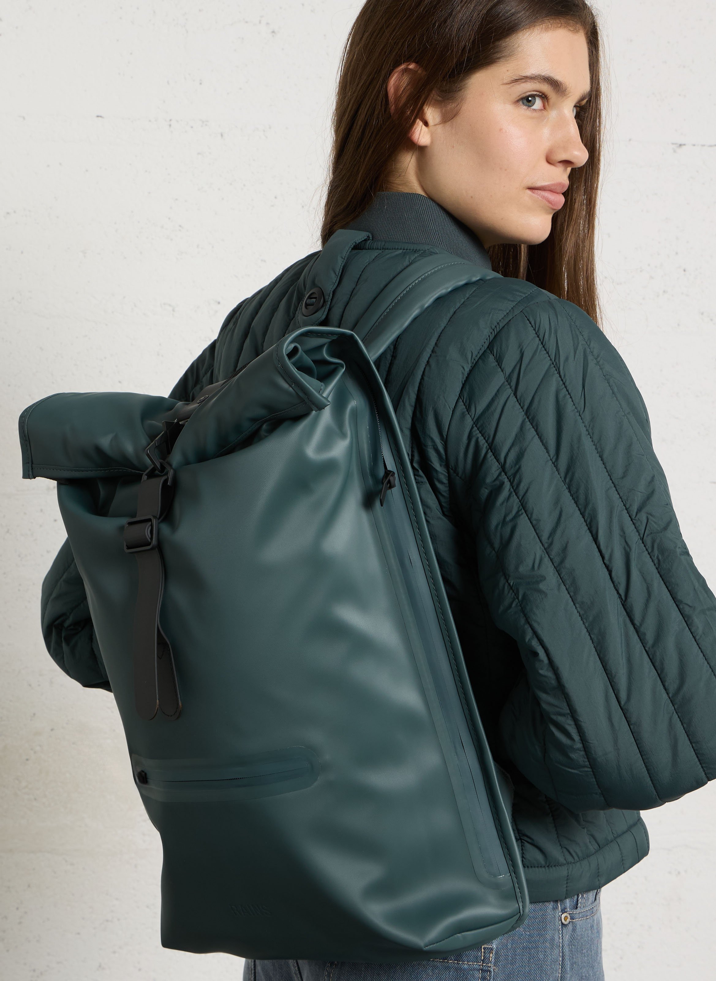 Wasserdichter Rucksack RAINS Grun
