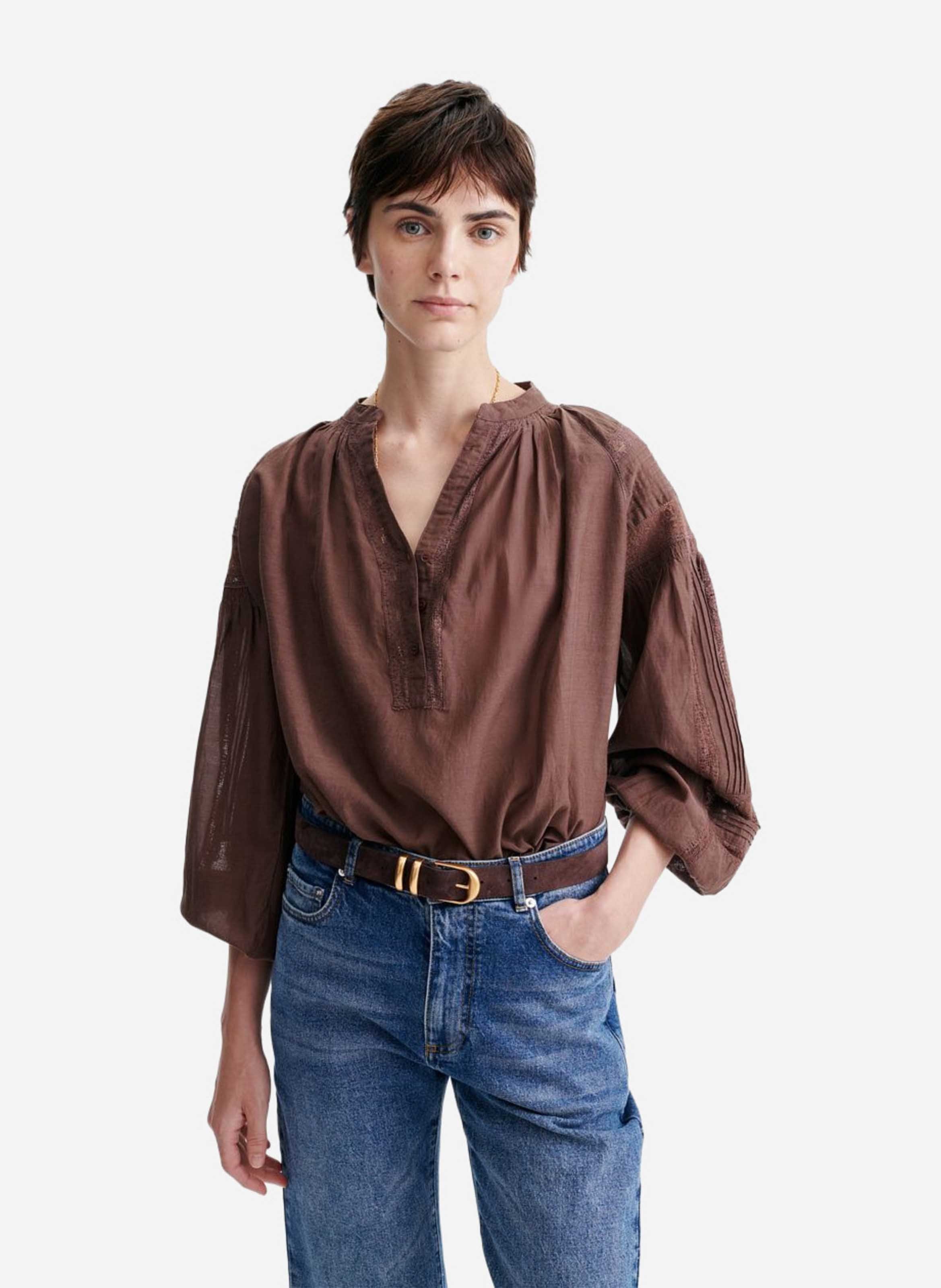Long-sleeved lace blouse VANESSA BRUNO