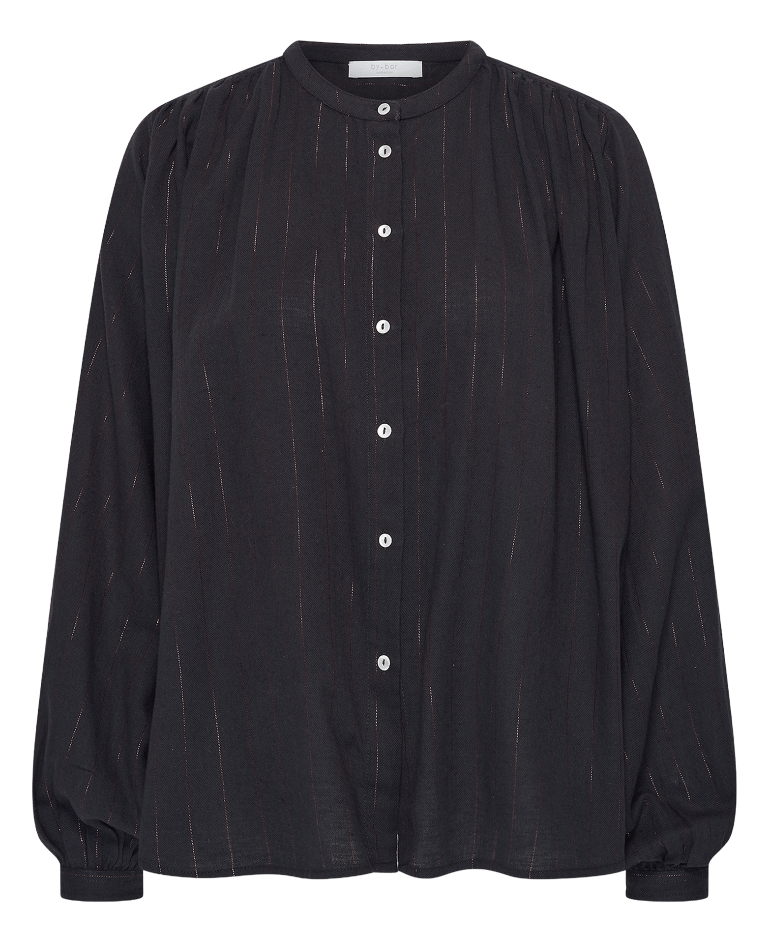 Blouse évasée col rond BY BAR Noir