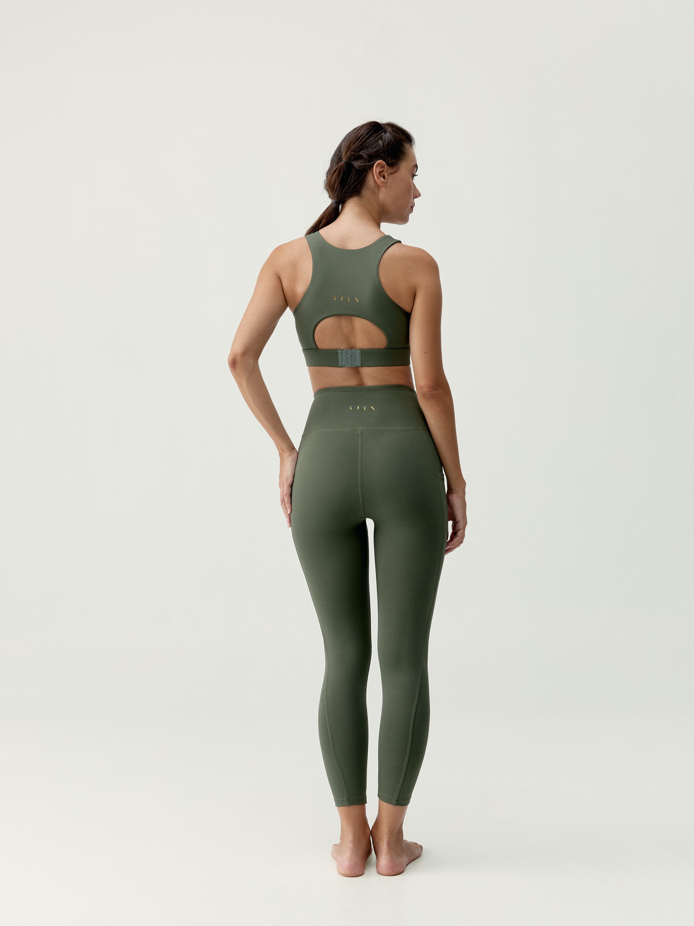 Women's high support quick-drying sports bra BORN Green
