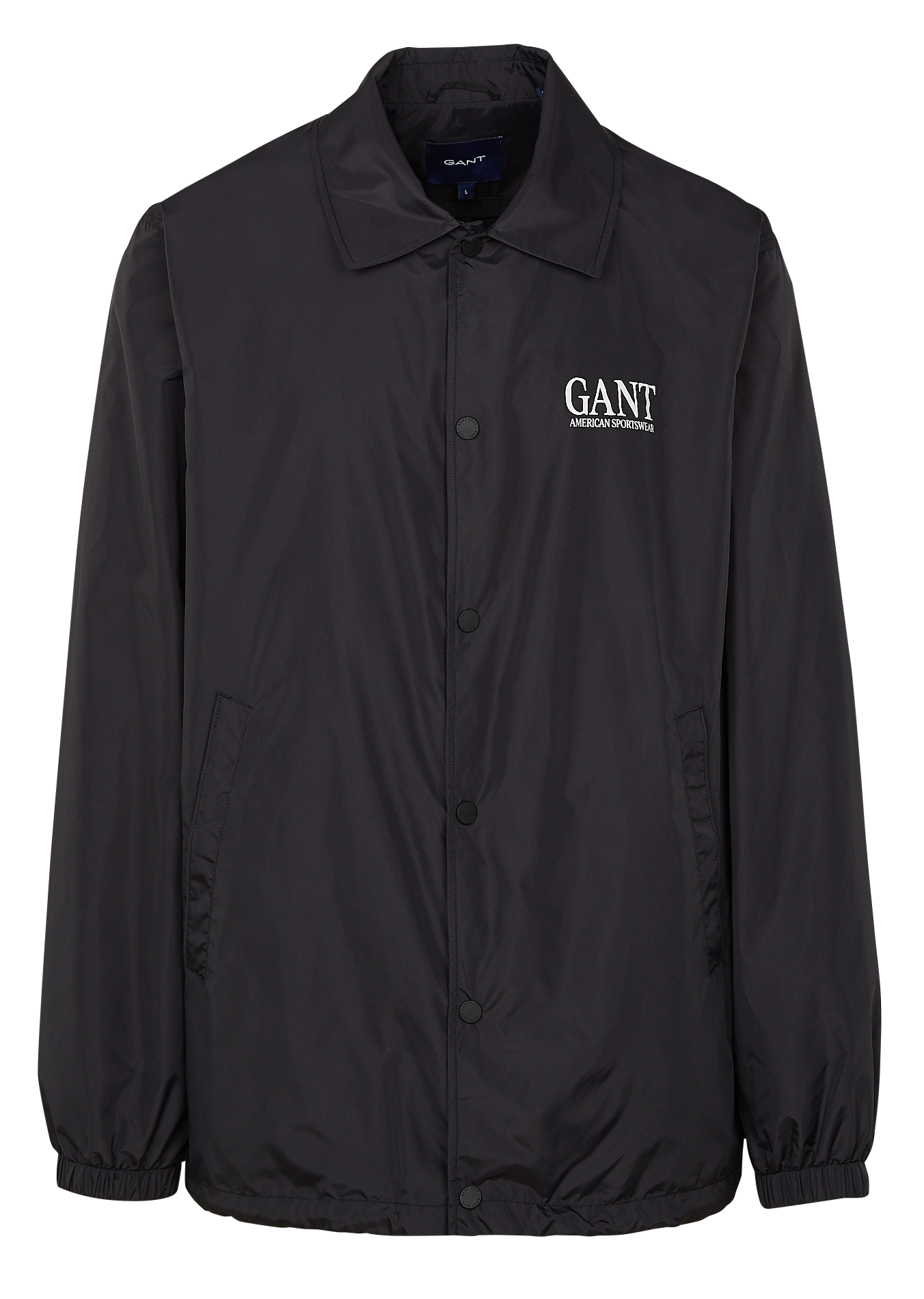 Wasserfeste Windjacke mit klassischem Kragen GANT Schwarz