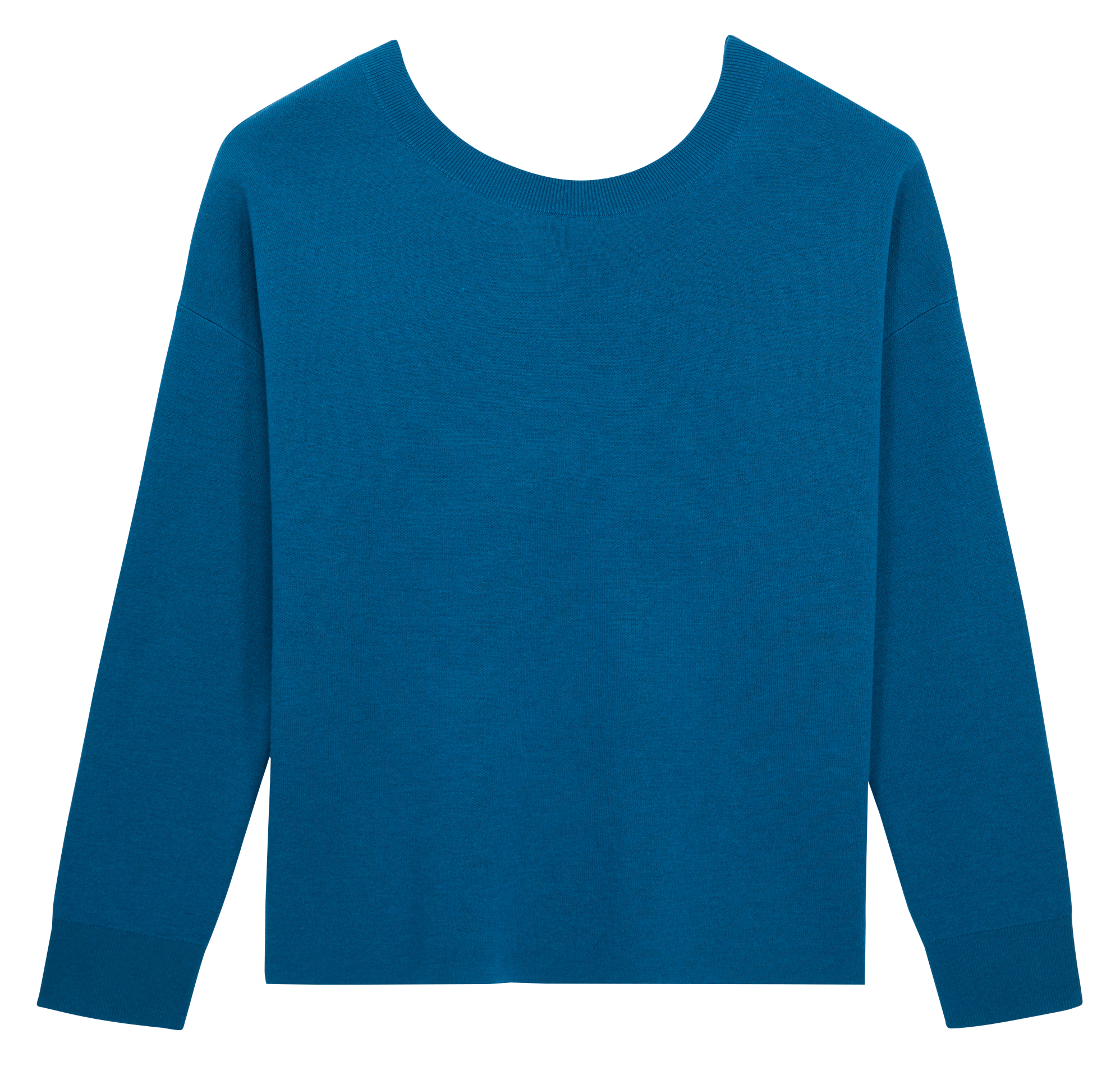 Wool-blend round-neck jumper THE KOOPLES Blue