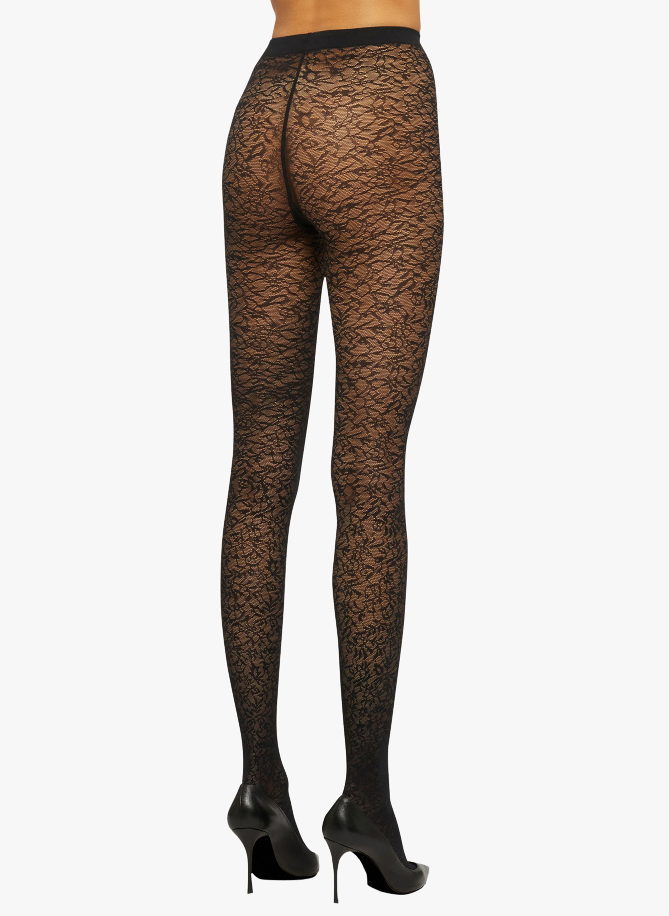 Lace Pantyhose Black Wolford Women Place des Tendances