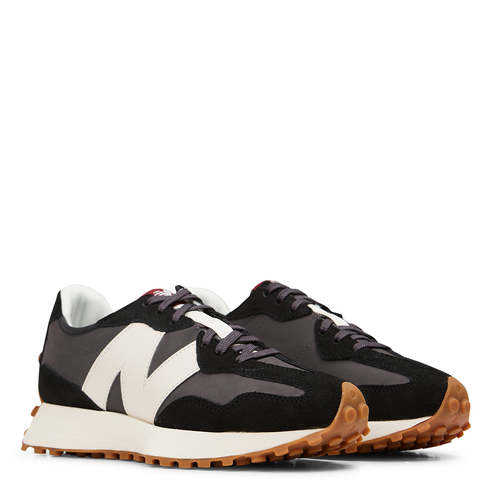 Low-top bi-material trainers NEW BALANCE Black