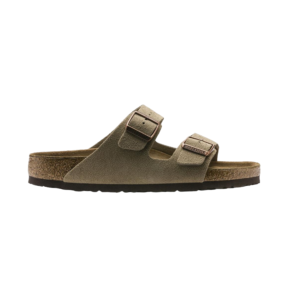 Faux leather sandals BIRKENSTOCK Grey
