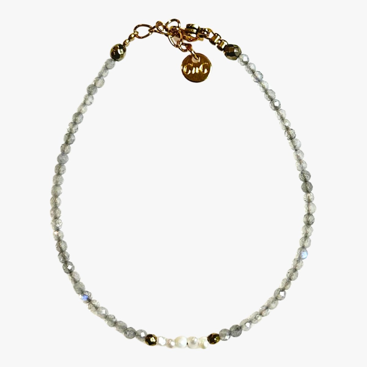 Labradorite bracelet GINANDGER Grey