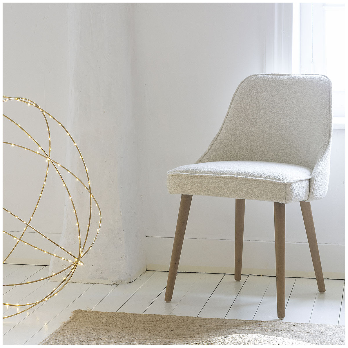 Bouclé chair BLANC D'IVOIRE Beige