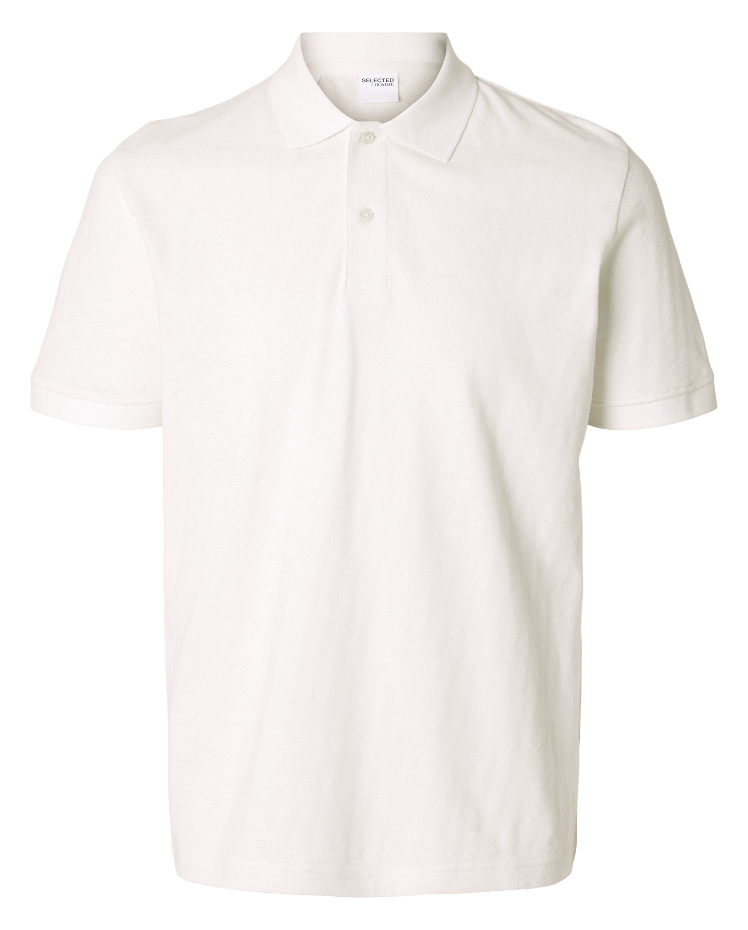 Polo regular-fit en coton bio SELECTED Beige