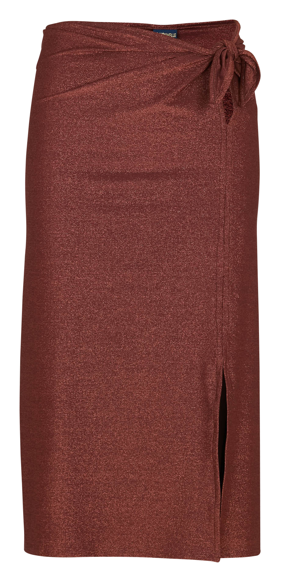 Jupe midi de plage LA NOUVELLE Marron