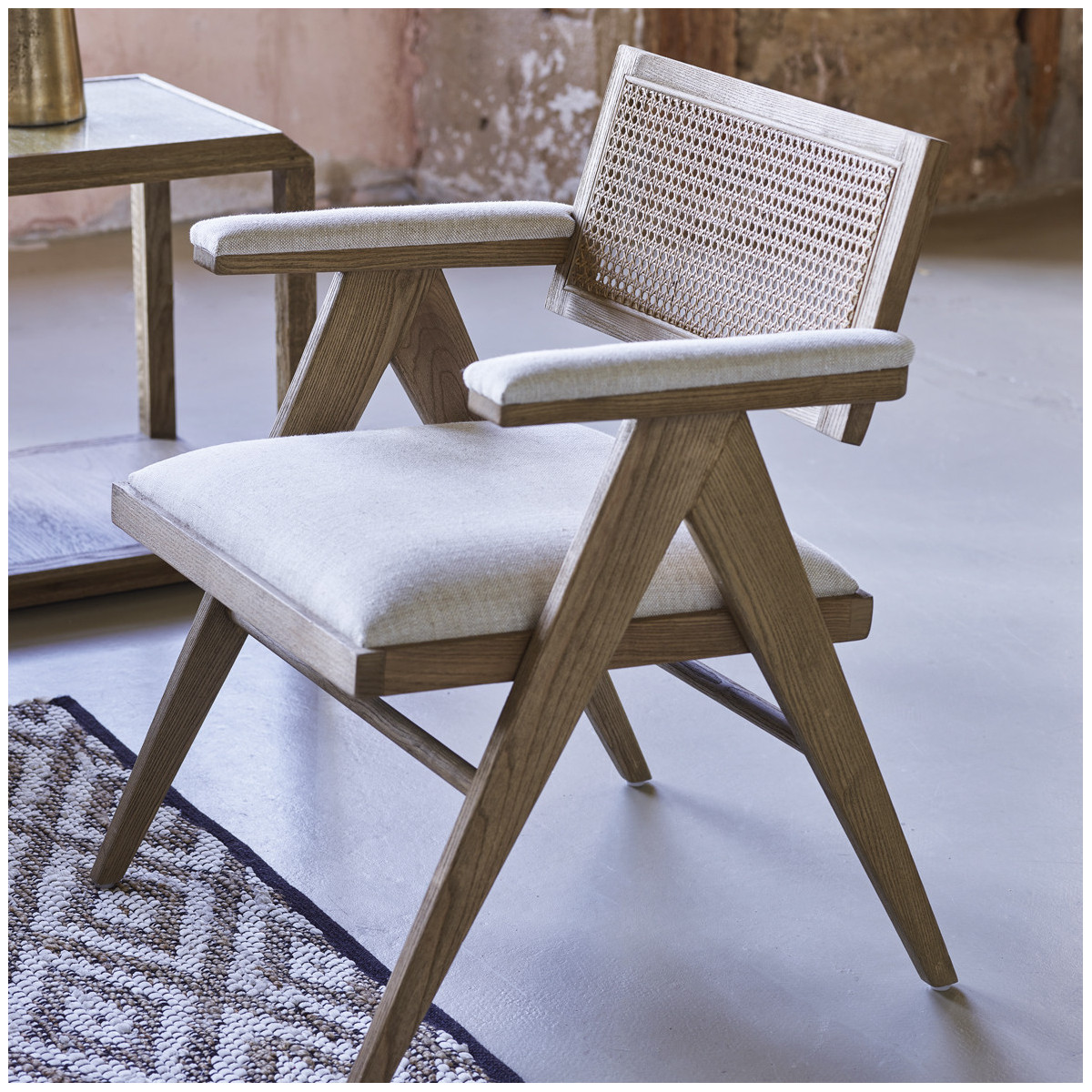 High ash armchair BLANC D'IVOIRE Beige