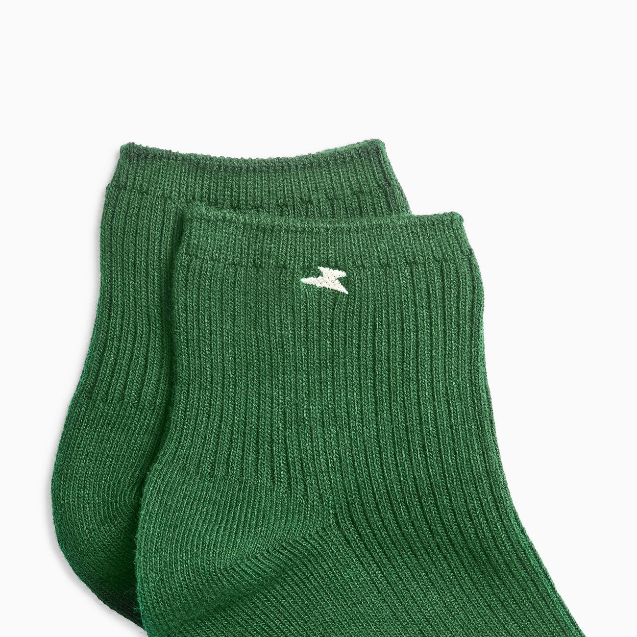 Short cotton-blend ribbed socks VANESSA WU Green
