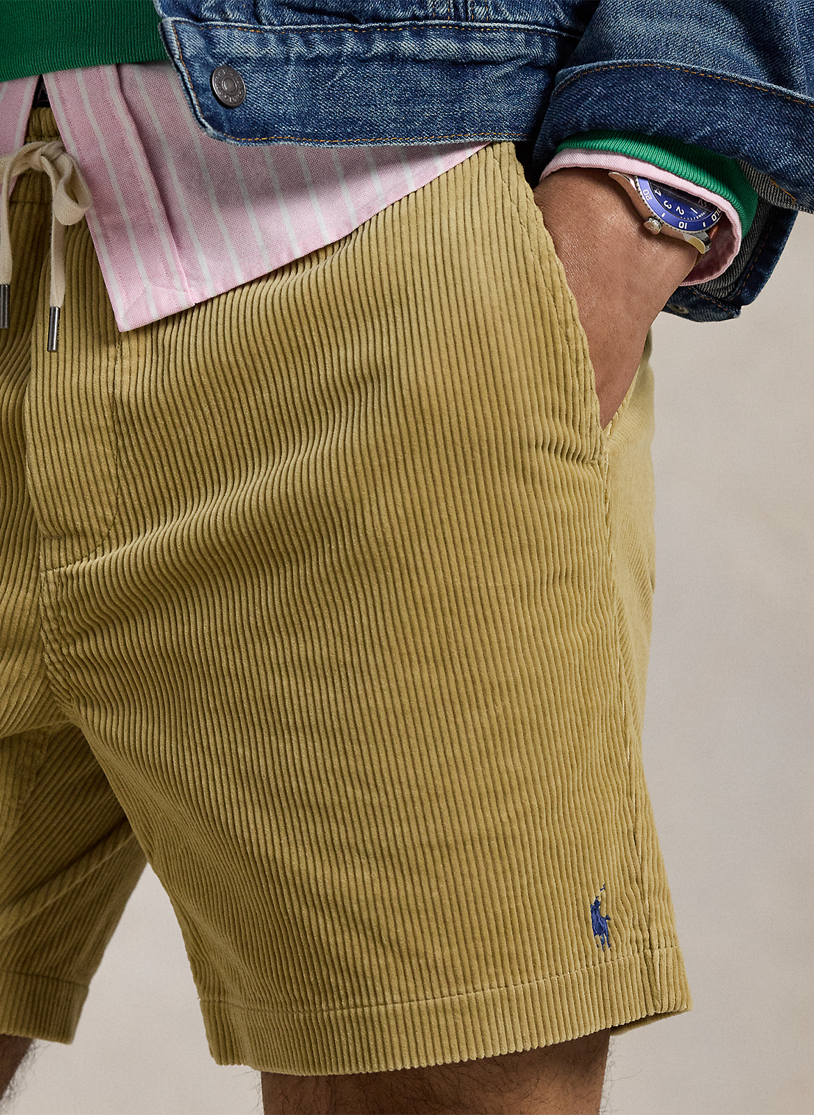 Straight cotton shorts POLO RALPH LAUREN Beige