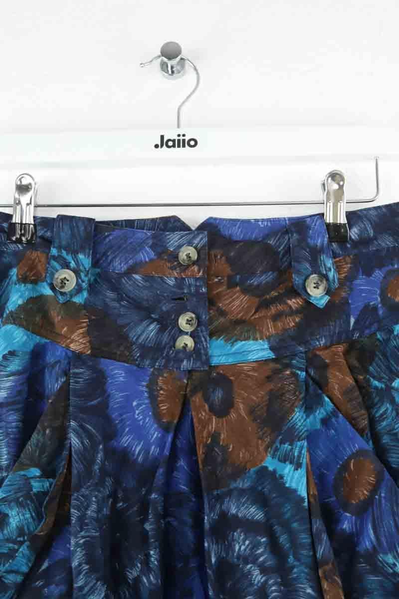 Cotton skirt KENZO - SECONDE MAIN Blue