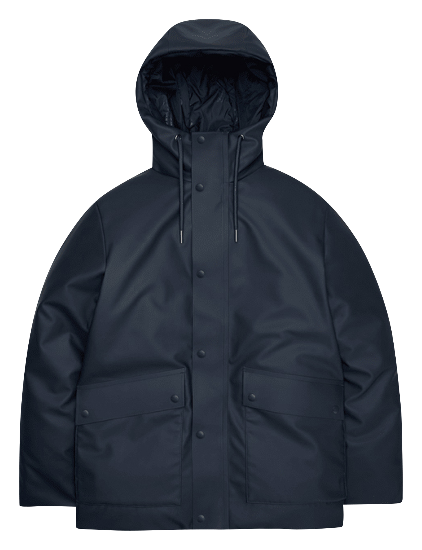 Parka droite col montant RAINS Bleu