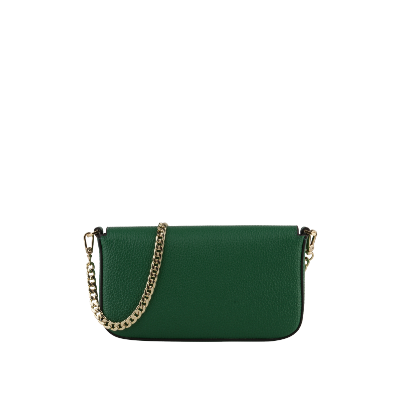 Clutch bag - calfskin POURCHET Green
