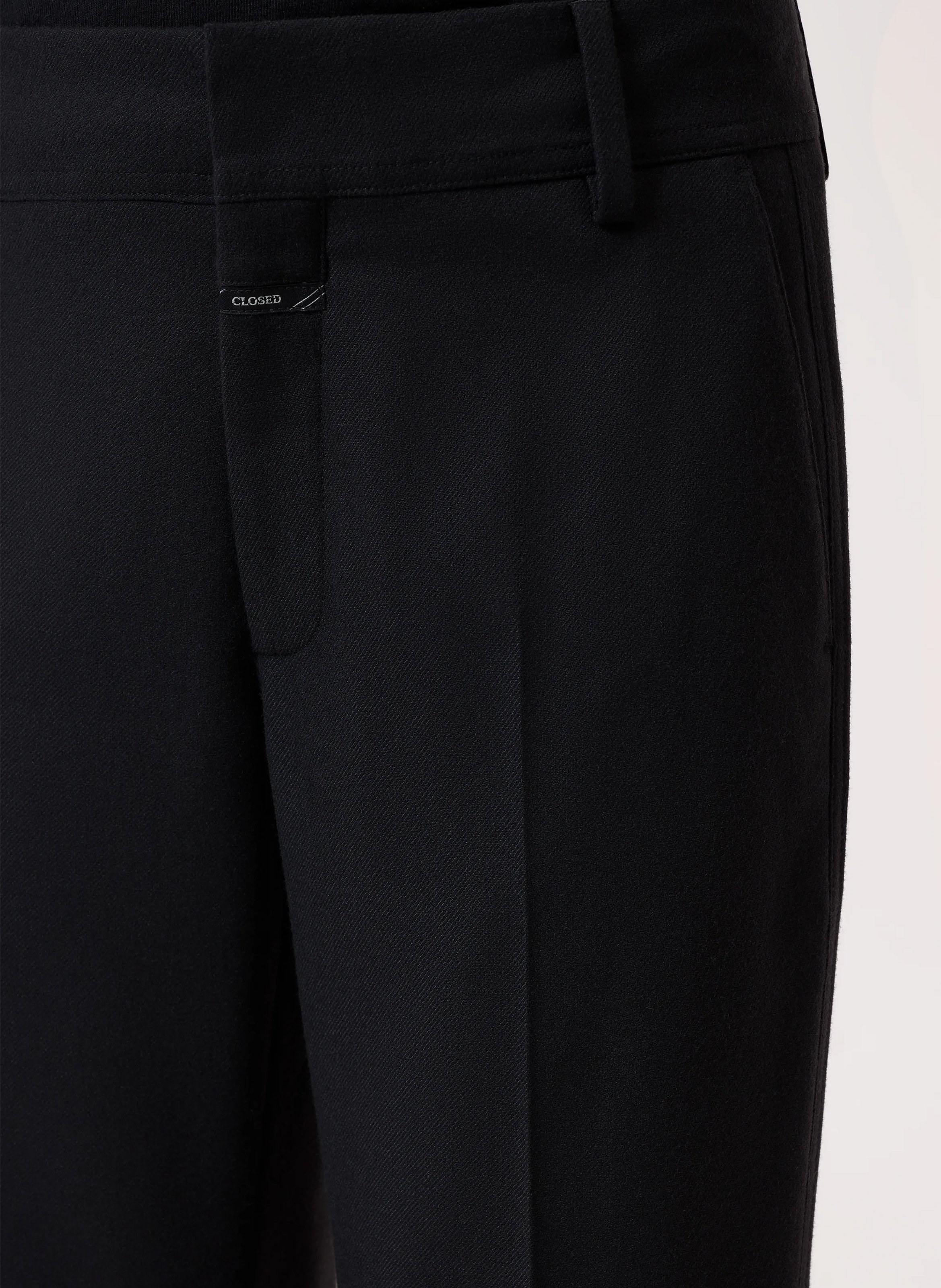 Cropped straight pants CLOSED Black