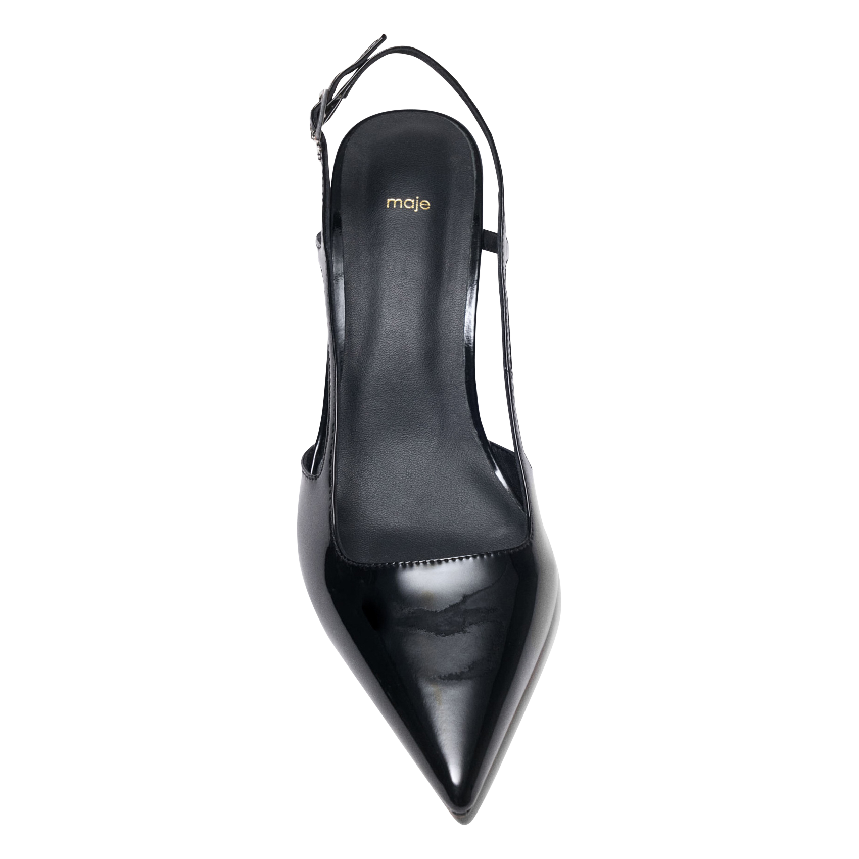 Escarpins en cuir MAJE Noir