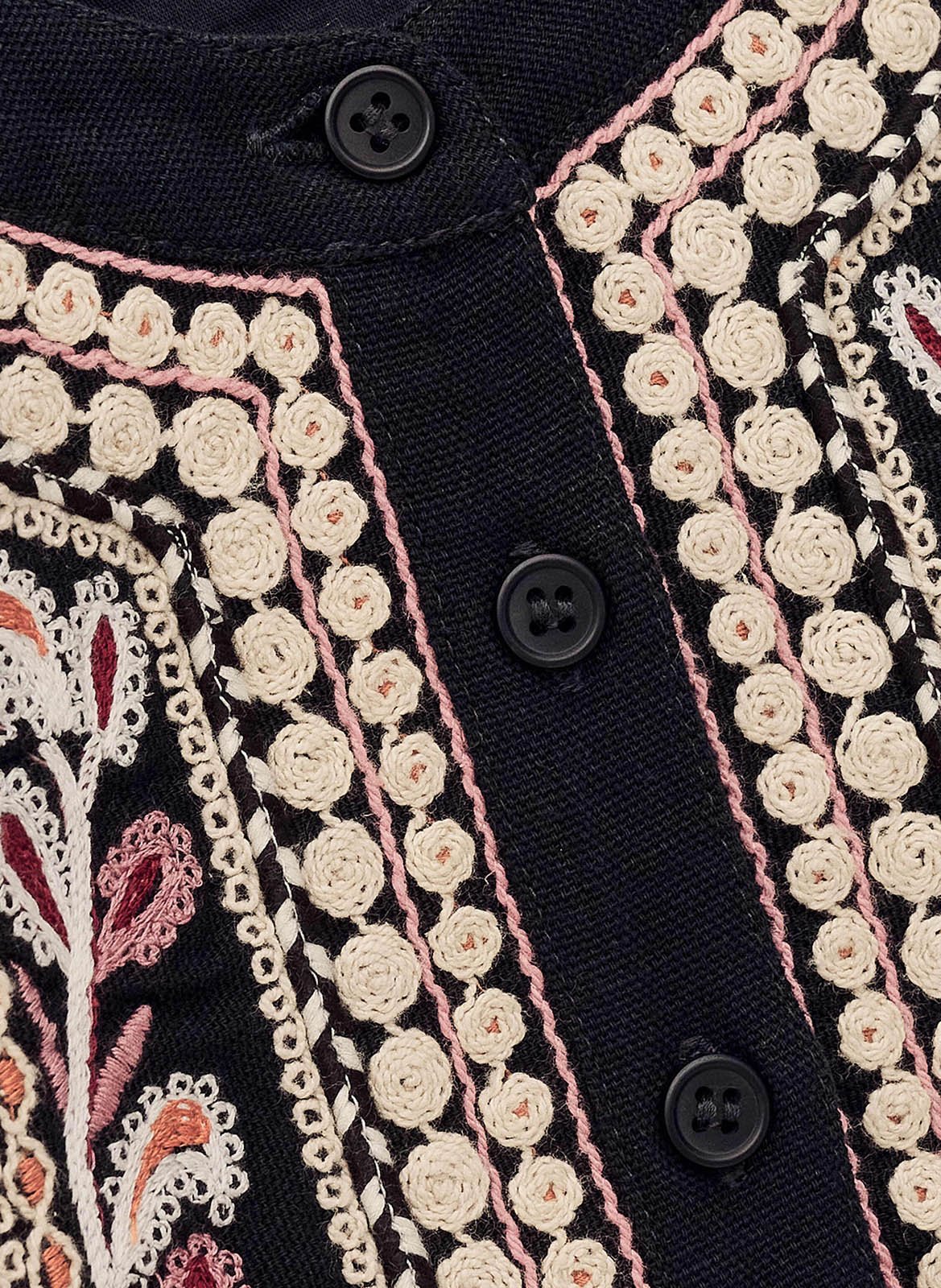 Top droit col rond en coton BA&SH Noir