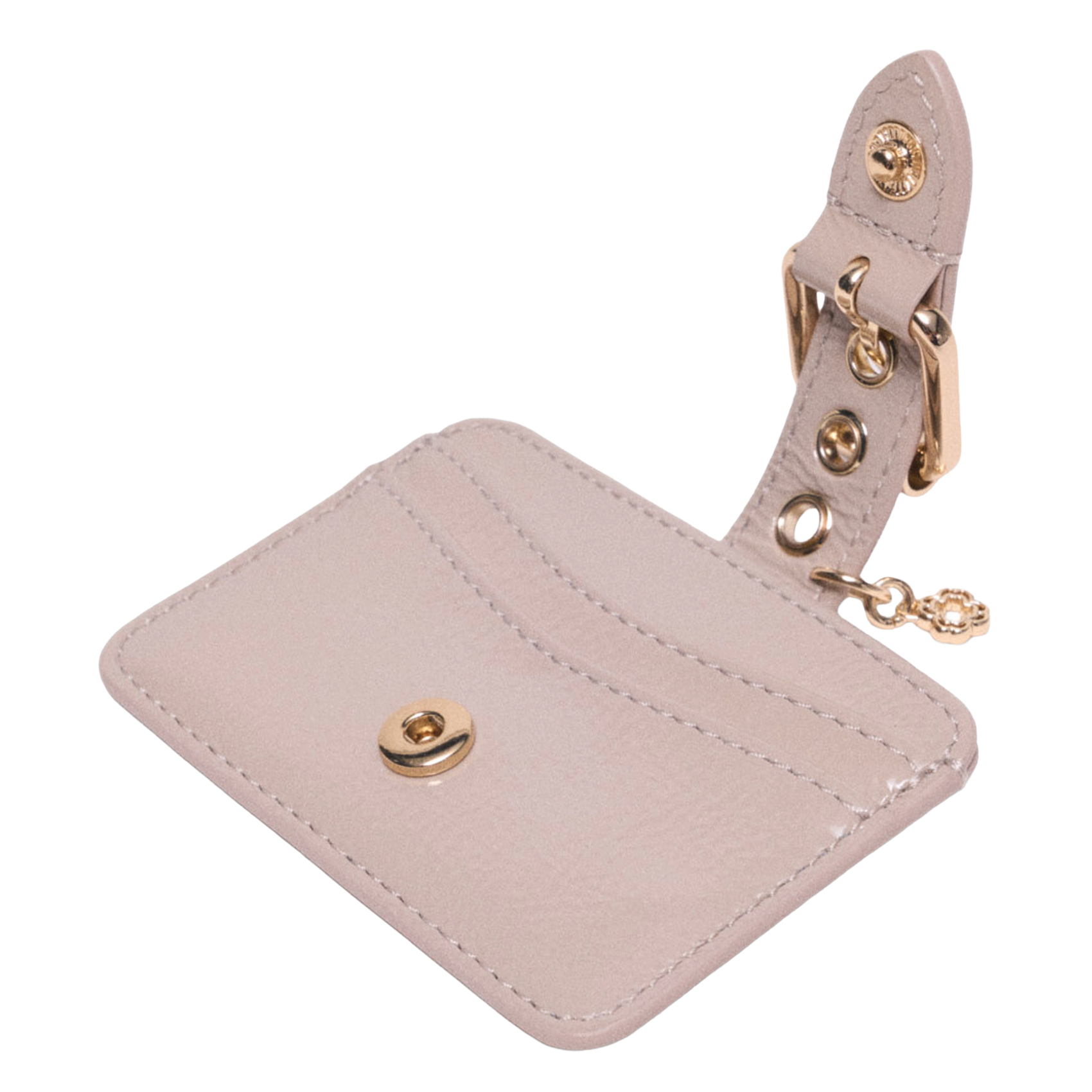 Lederen kaarthouder MAJE Beige