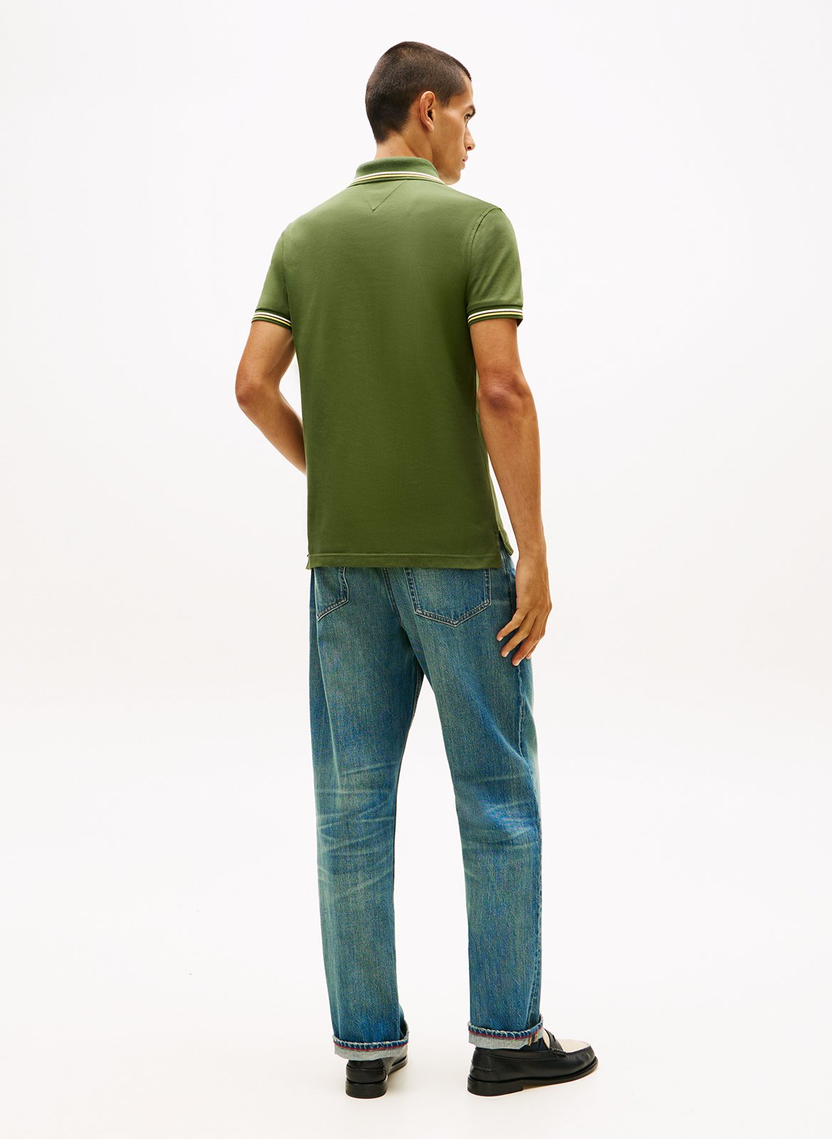 Katoenen polo met korte mouw TOMMY HILFIGER Groen