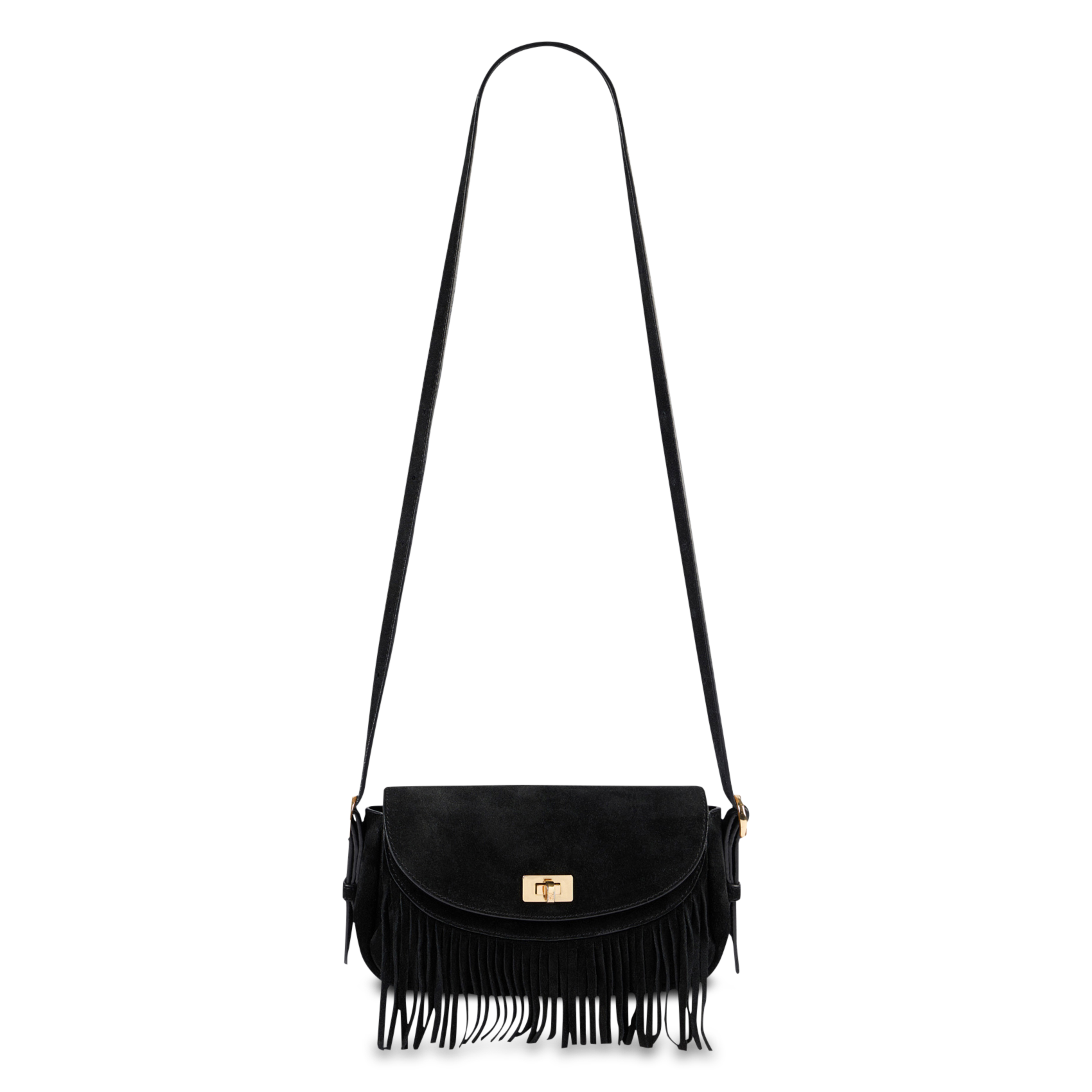 Dori leather shoulder bag SANDRO Black