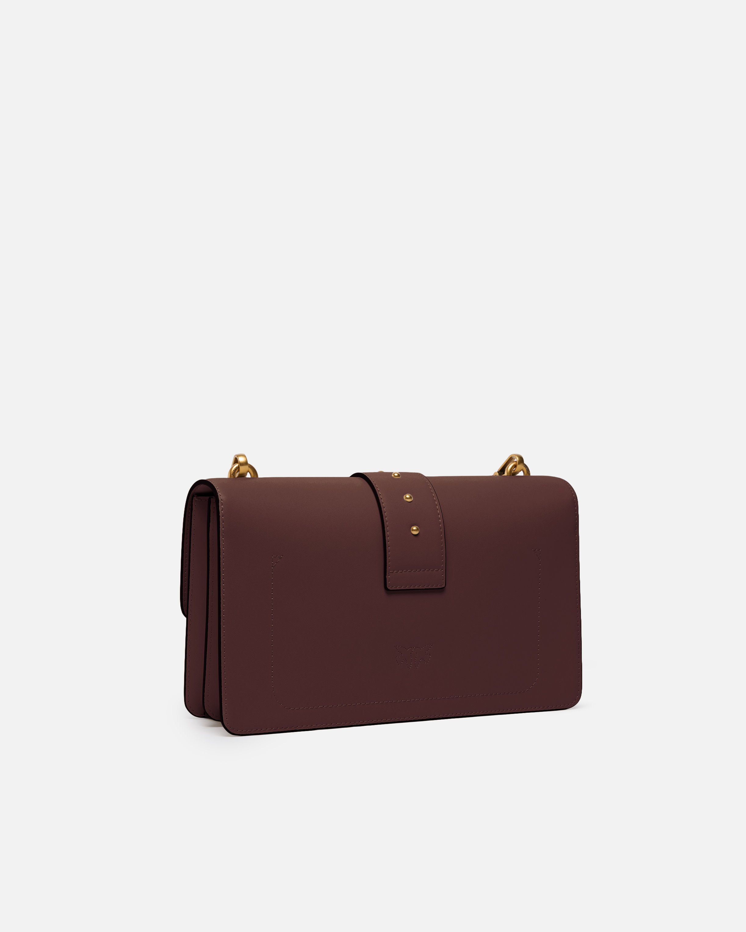 Medium Love Bag One leather handbag PINKO Brown