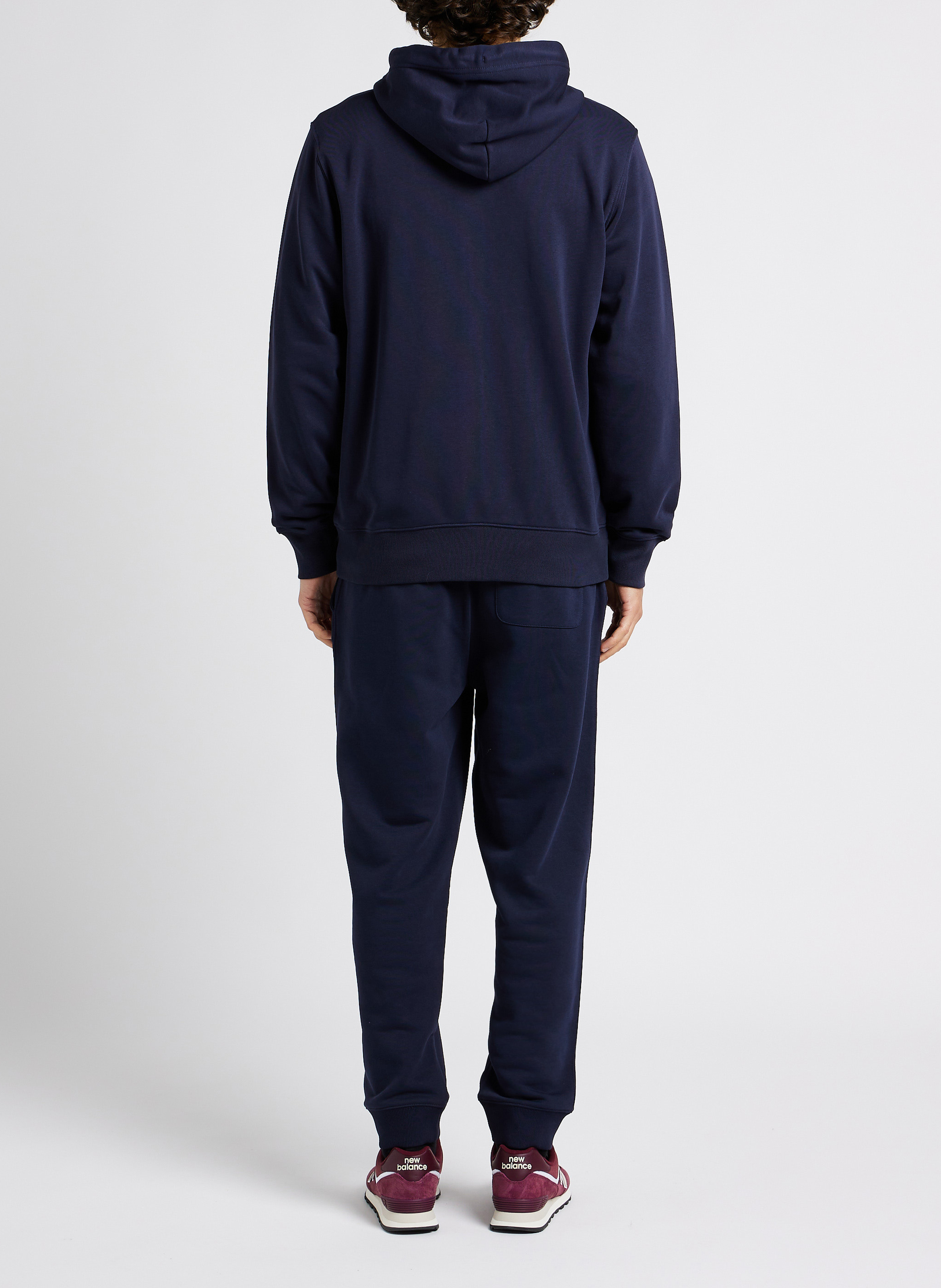 Gerade geschnittenes Sweatshirt aus Baumwoll-Mix mit Reißverschluss und Kapuze GANT Blau