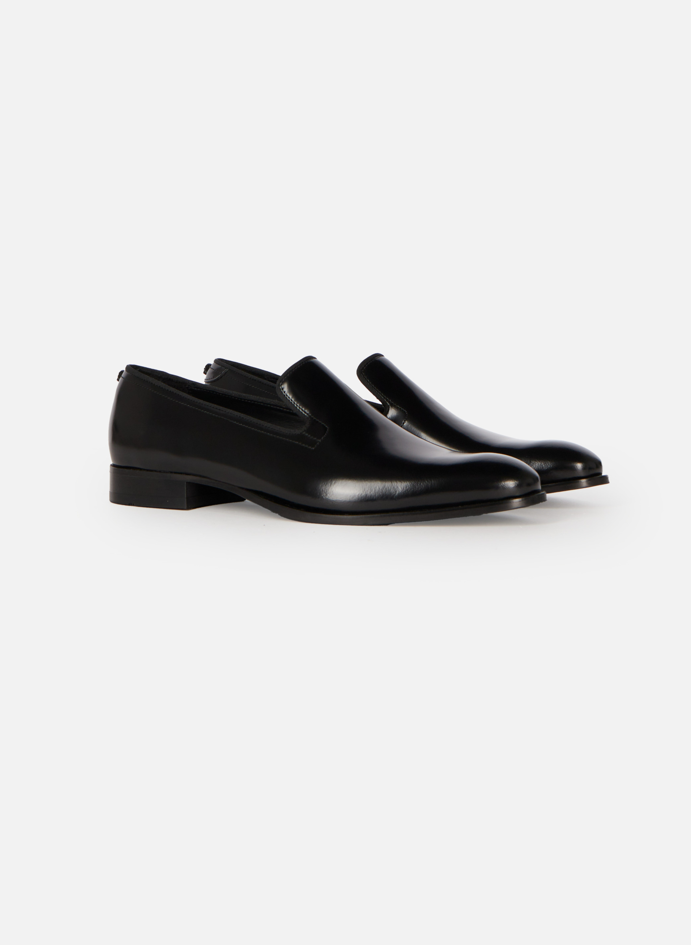 Glossy leather loafers THE KOOPLES Black