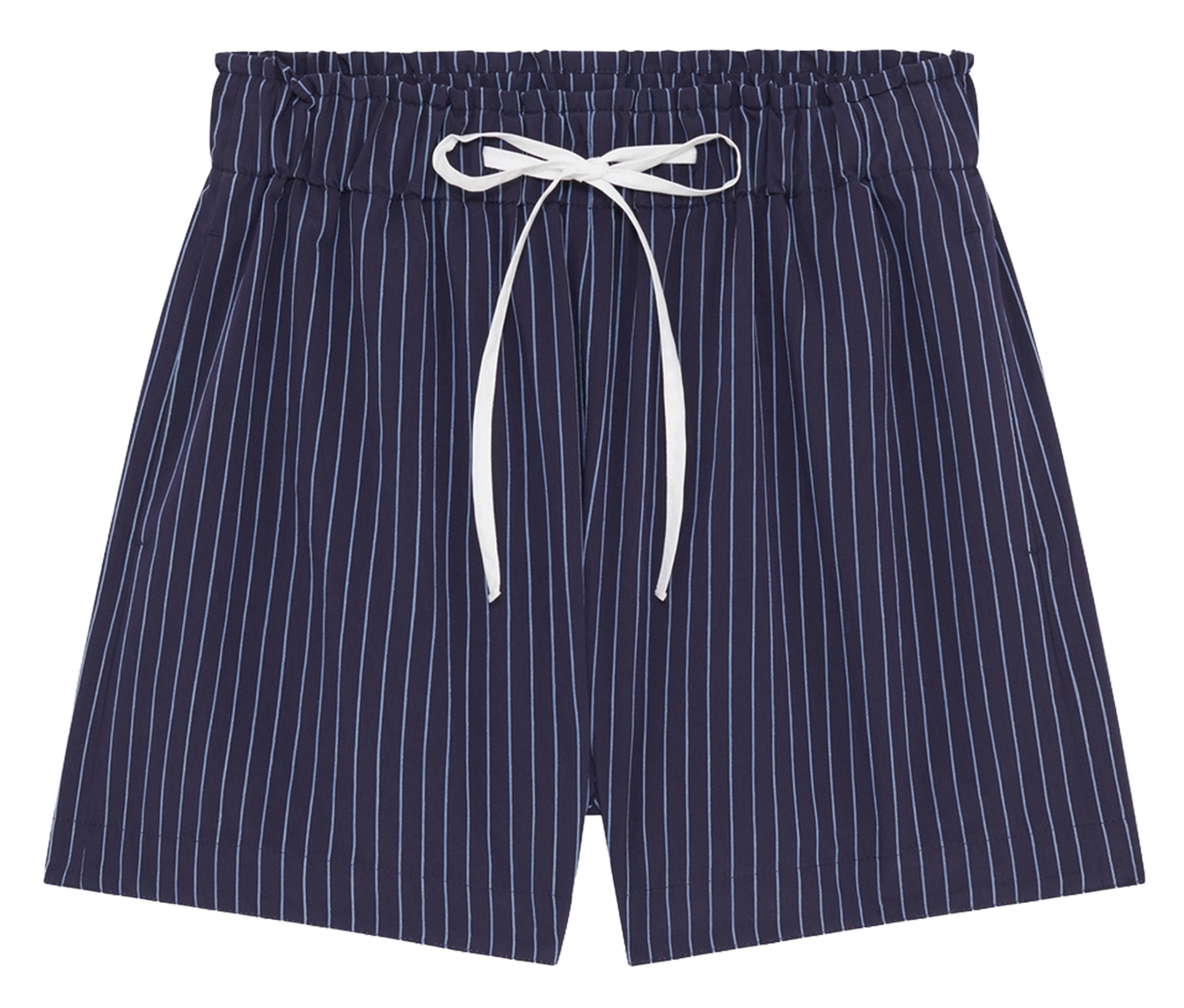 Striped straight-cut shorts PABLO Blue