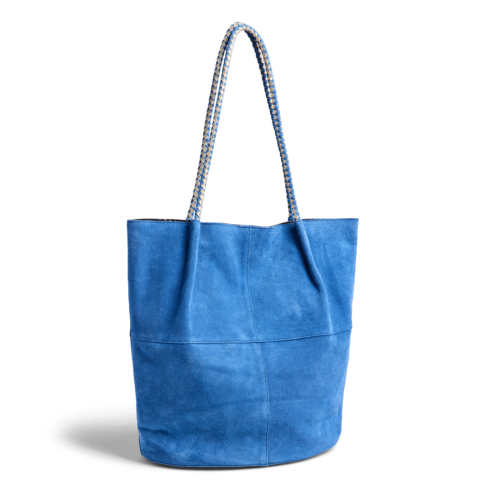 Suède shopper PIECES Blauw