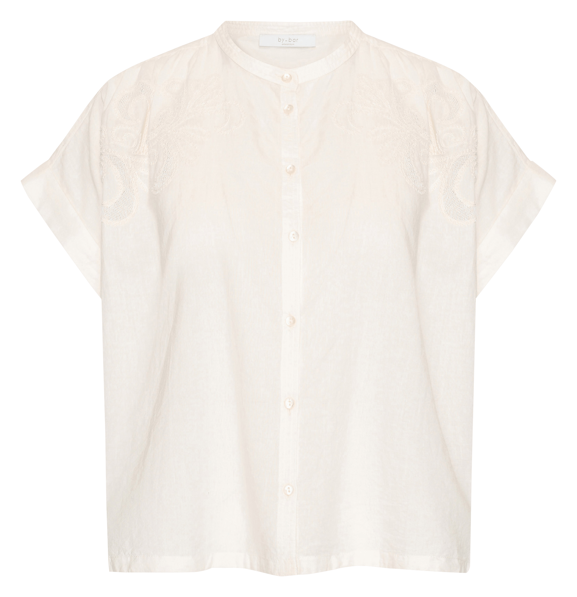 Oversized organic cotton shirt BY BAR White