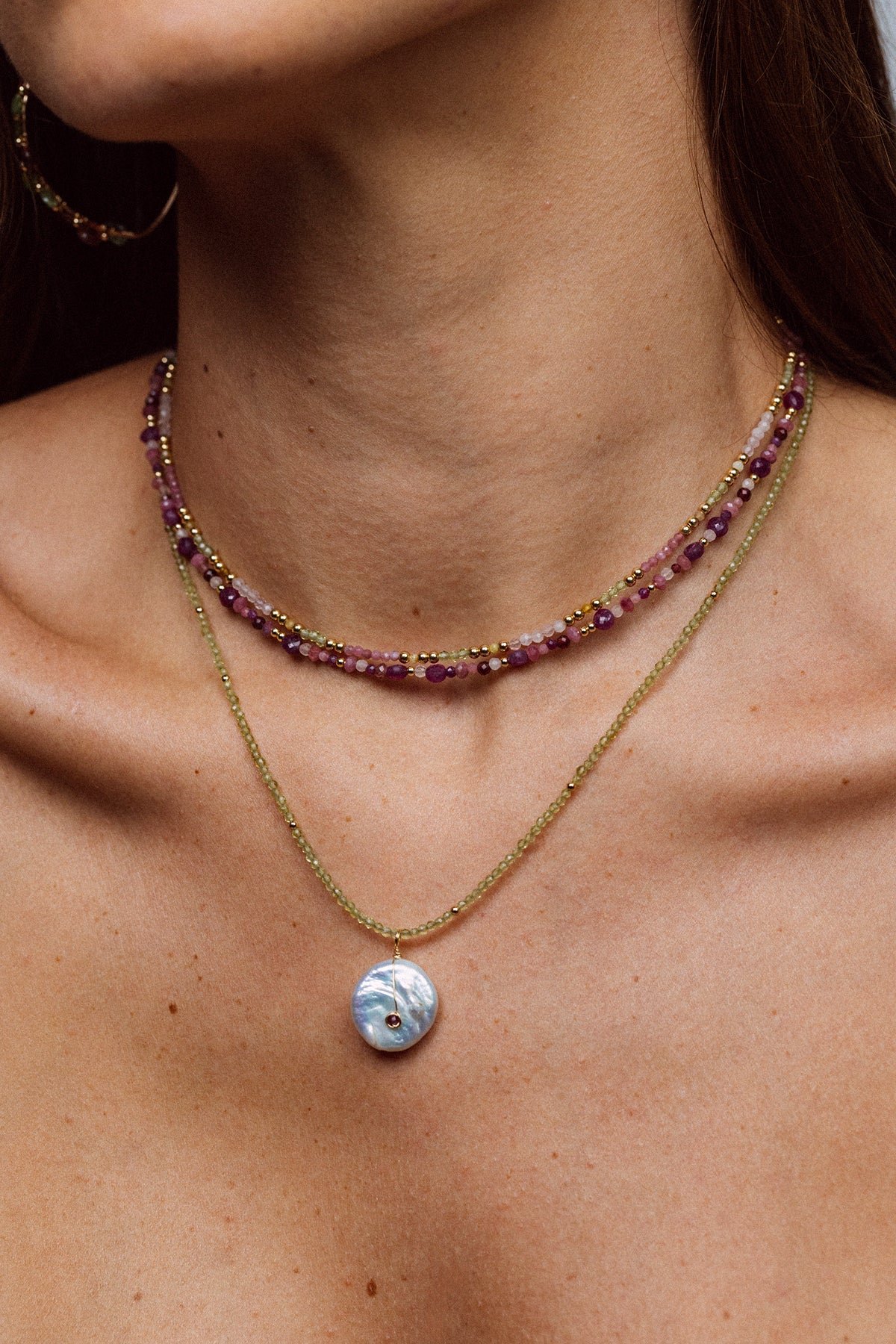 Ruby Mirrored Pendant YAY Golden