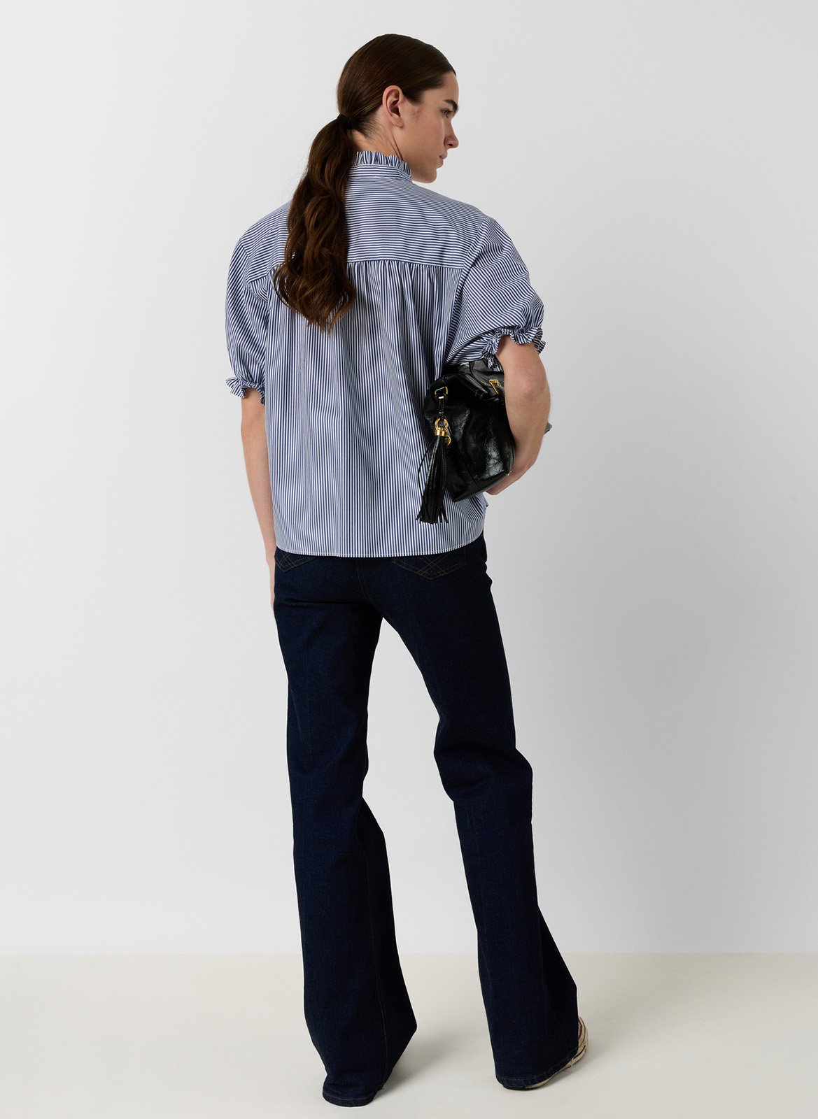 Loose short-sleeve striped top GERARD DAREL Blue