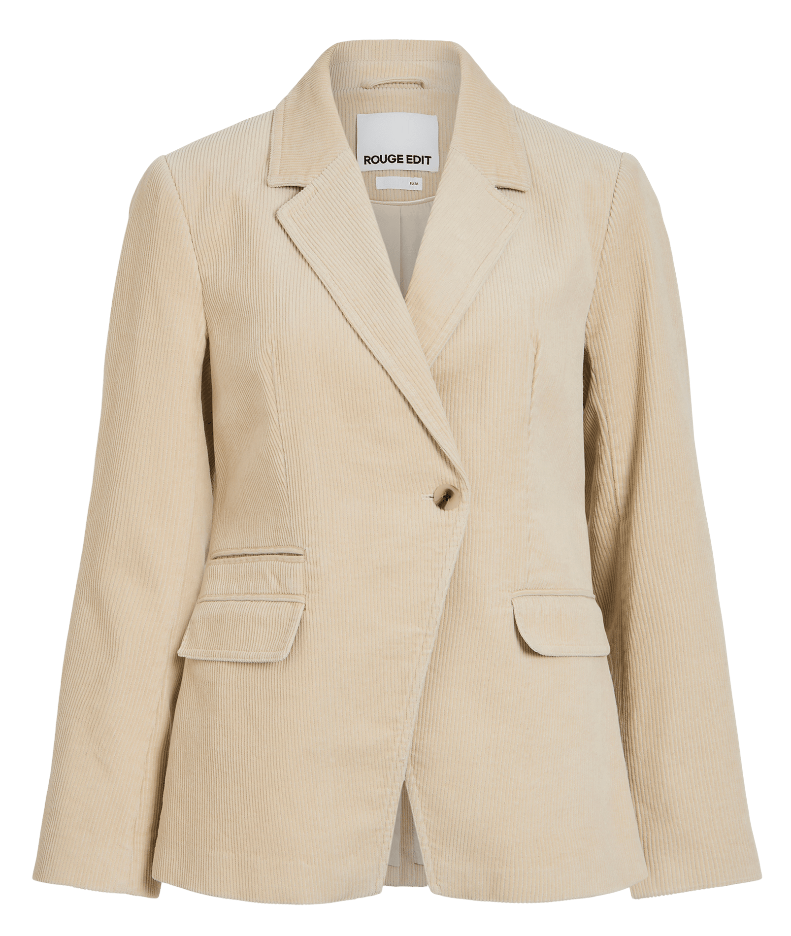 Blazer in ribfluweel ROUGE EDIT Beige